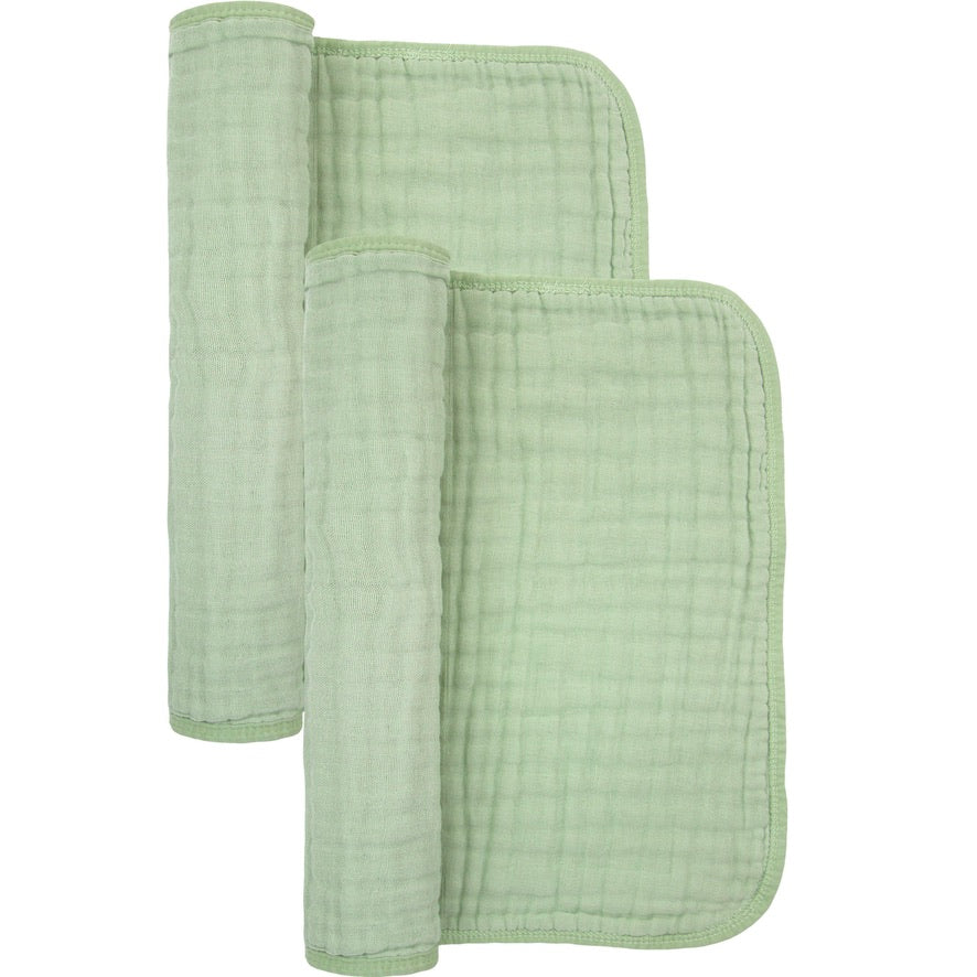 Cloud Muslin™ Burp Cloth 2 Pack - Sage