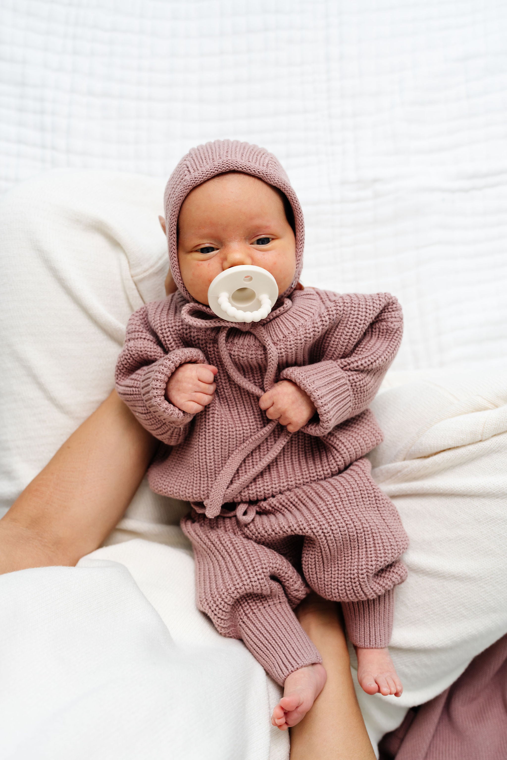 Knit Chunky Sweater - Mauve