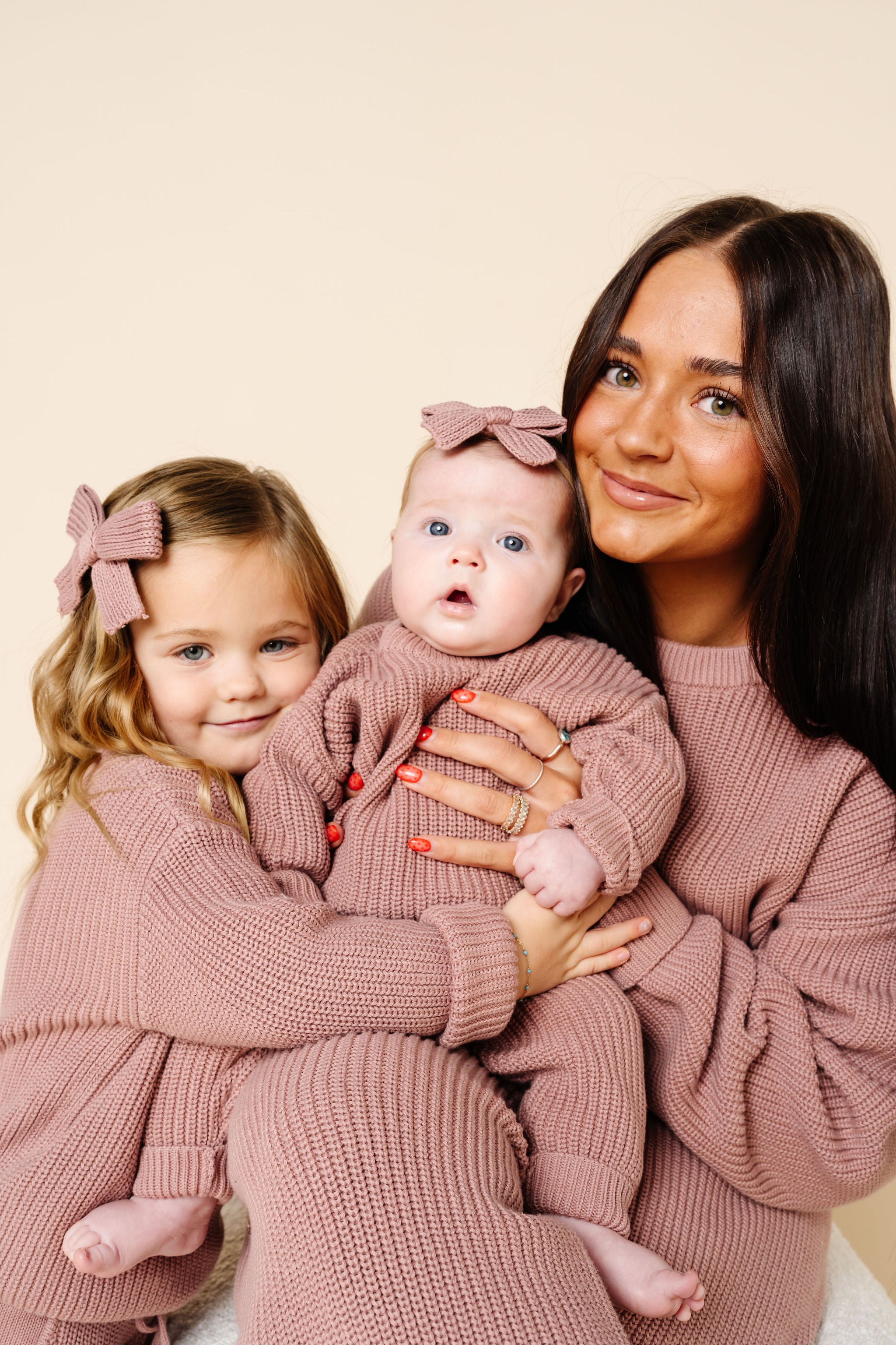 Knit Chunky Sweater - Mauve