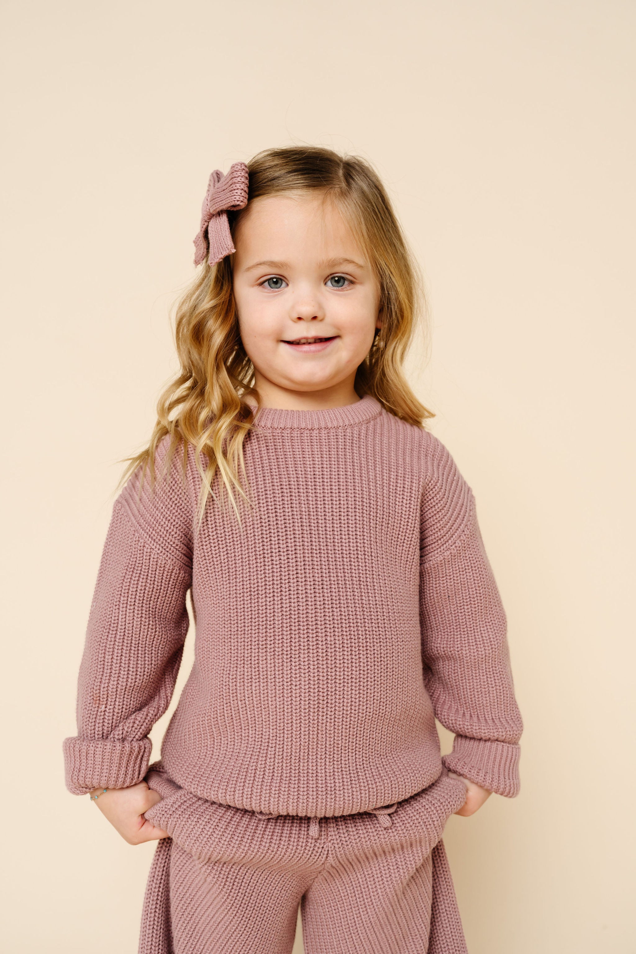 Knit Chunky Sweater - Mauve
