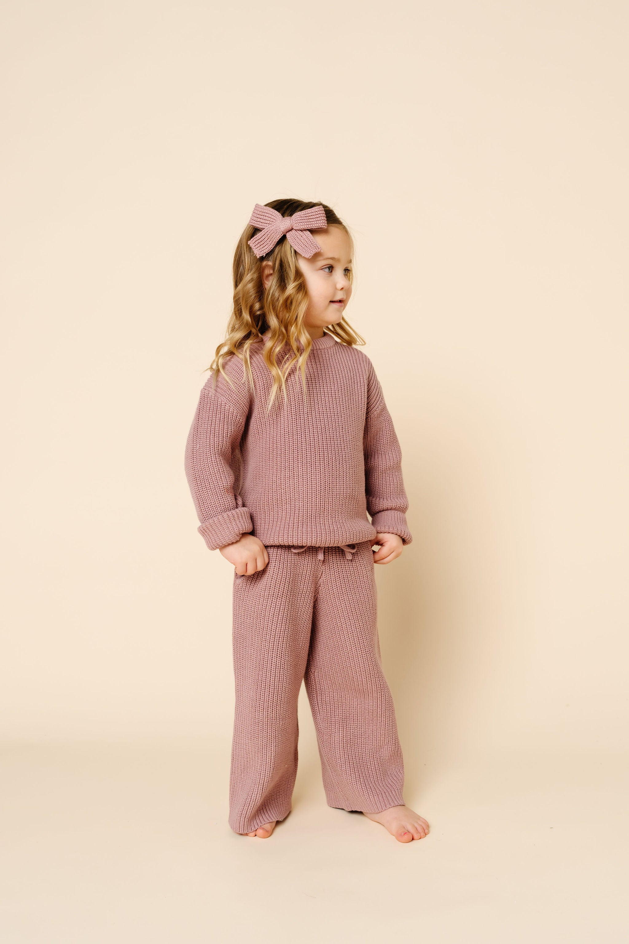 Knit Chunky Sweater - Mauve