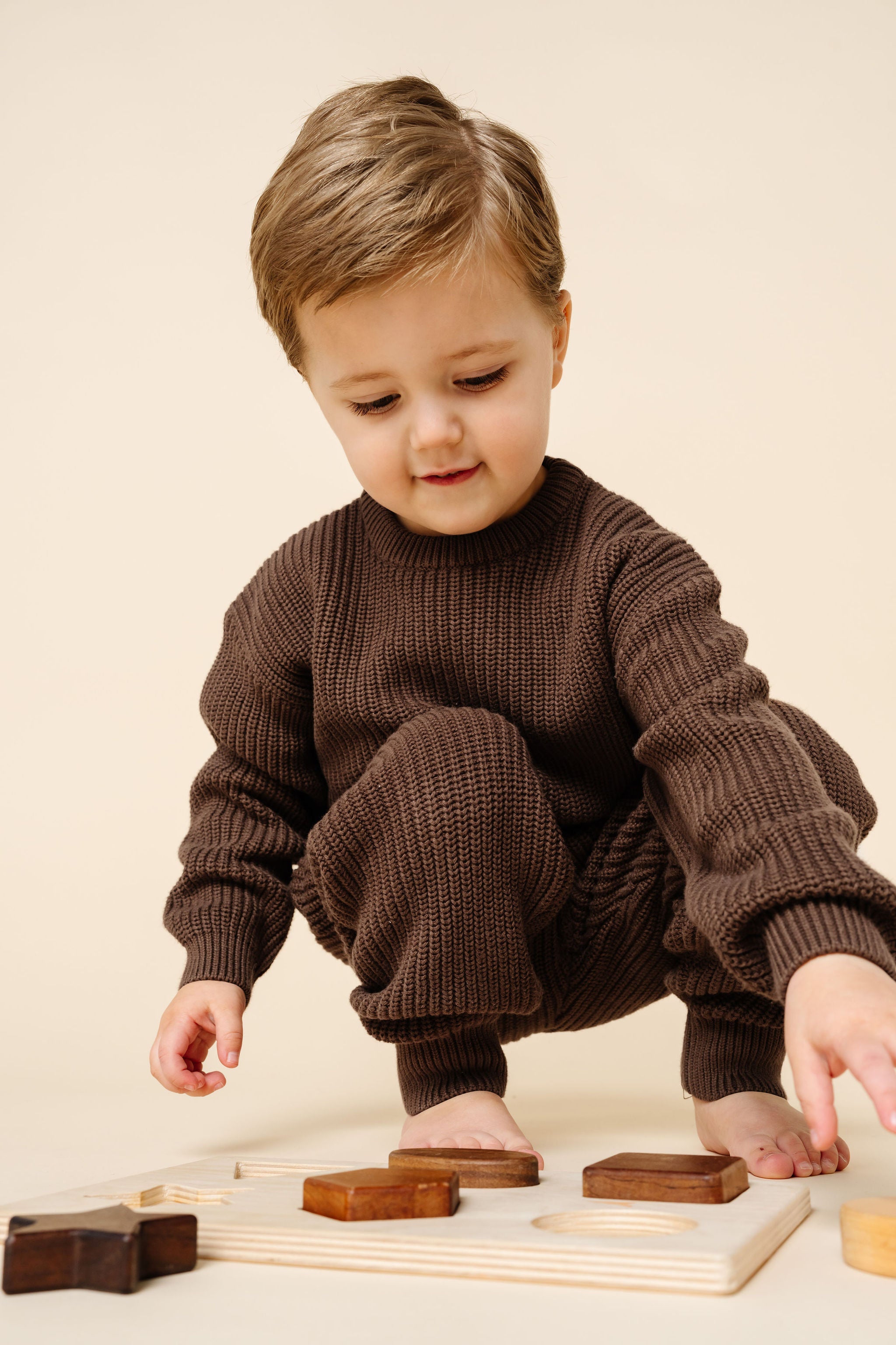 Knit Chunky Sweater - Cocoa