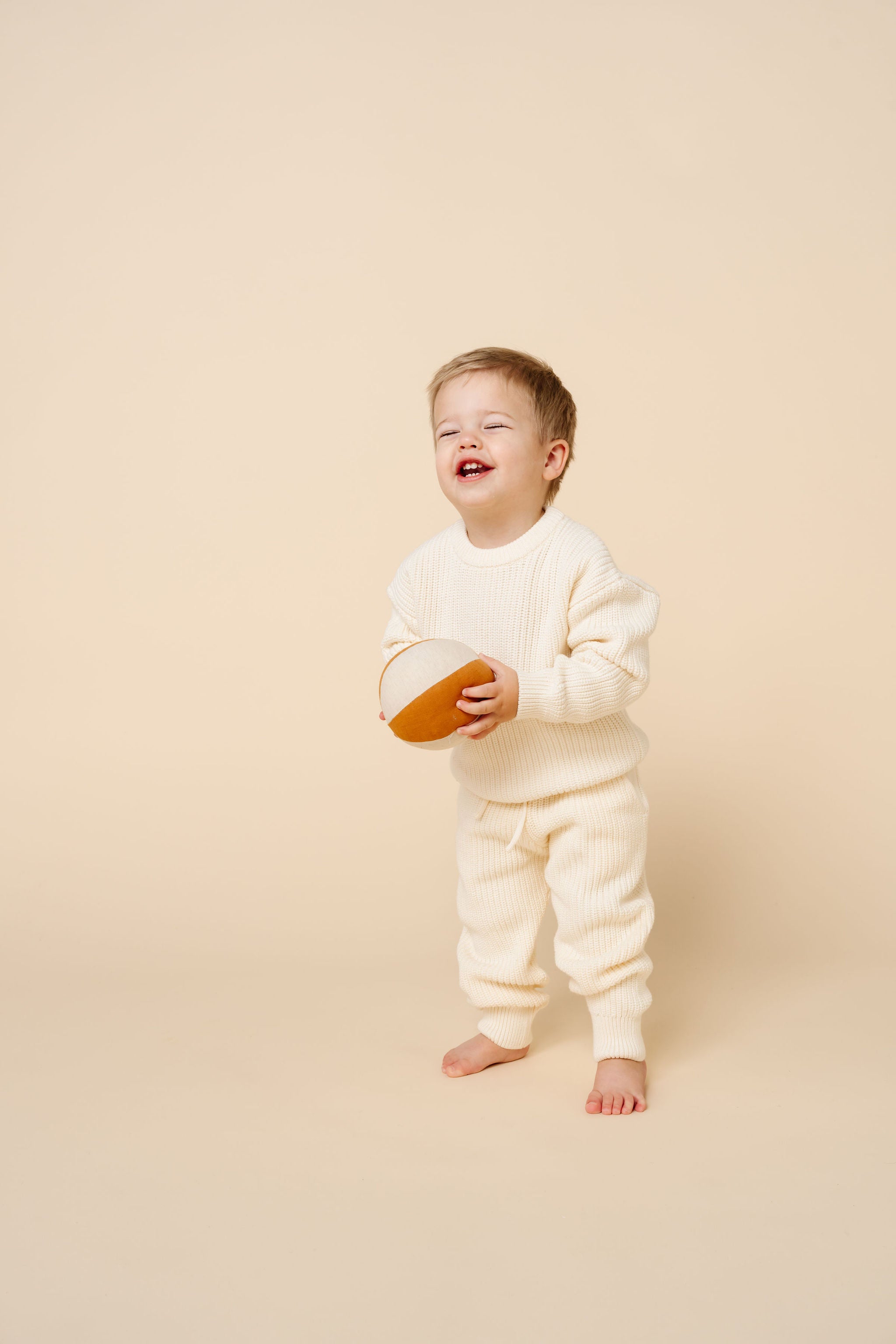 Knit Jogger Pants - Ivory