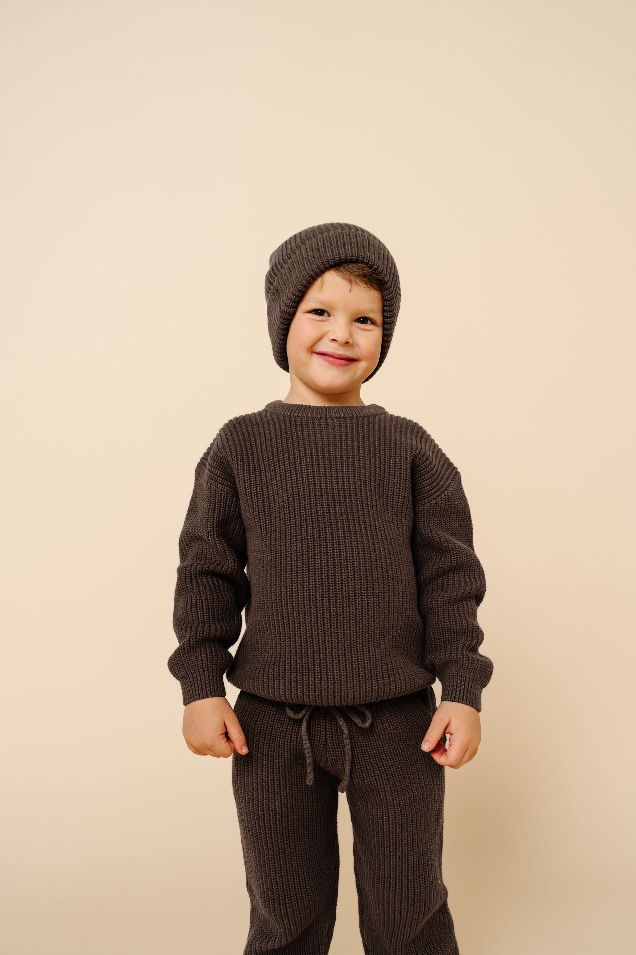 Knit Chunky Sweater - Cocoa