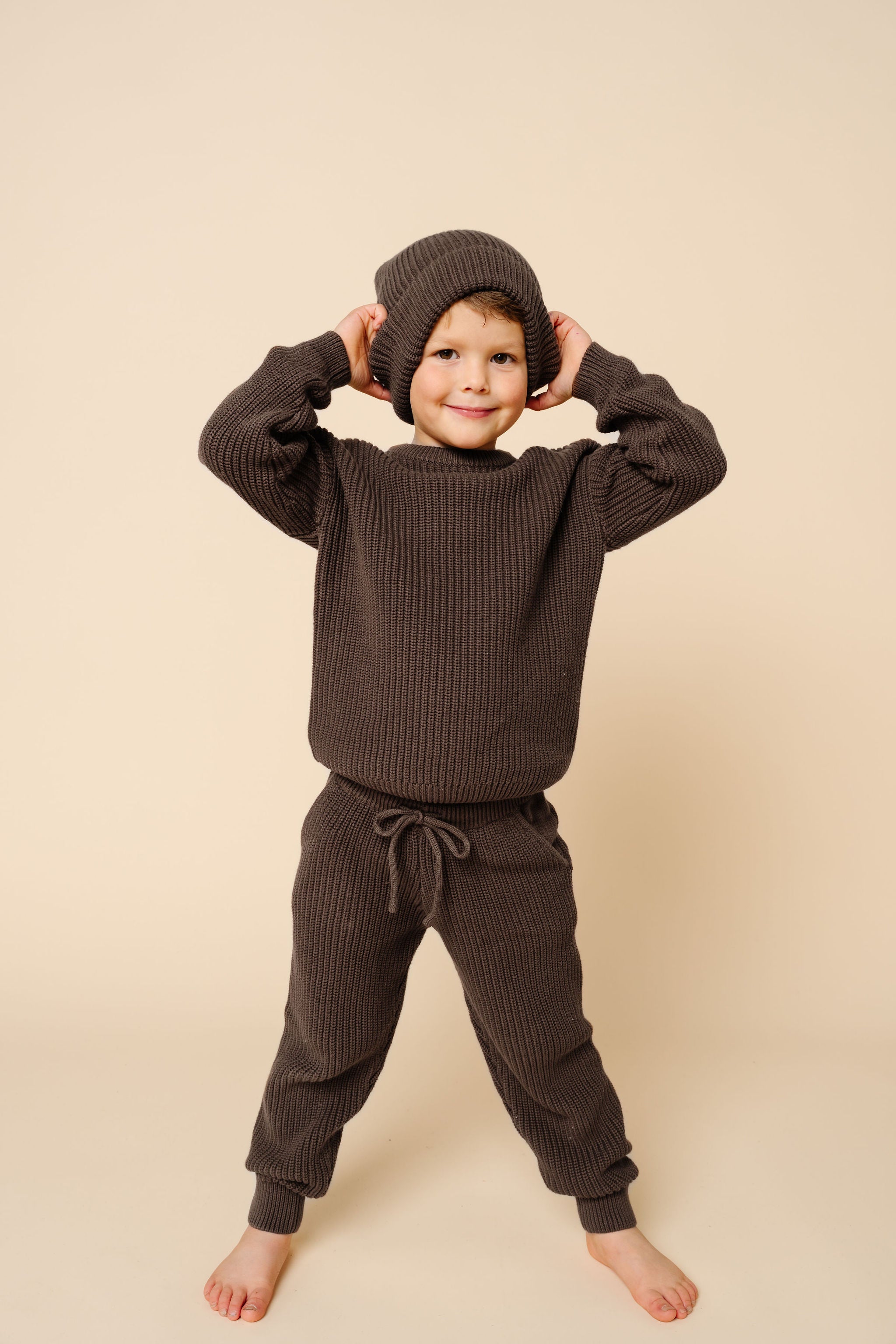Knit Jogger Pants - Cocoa