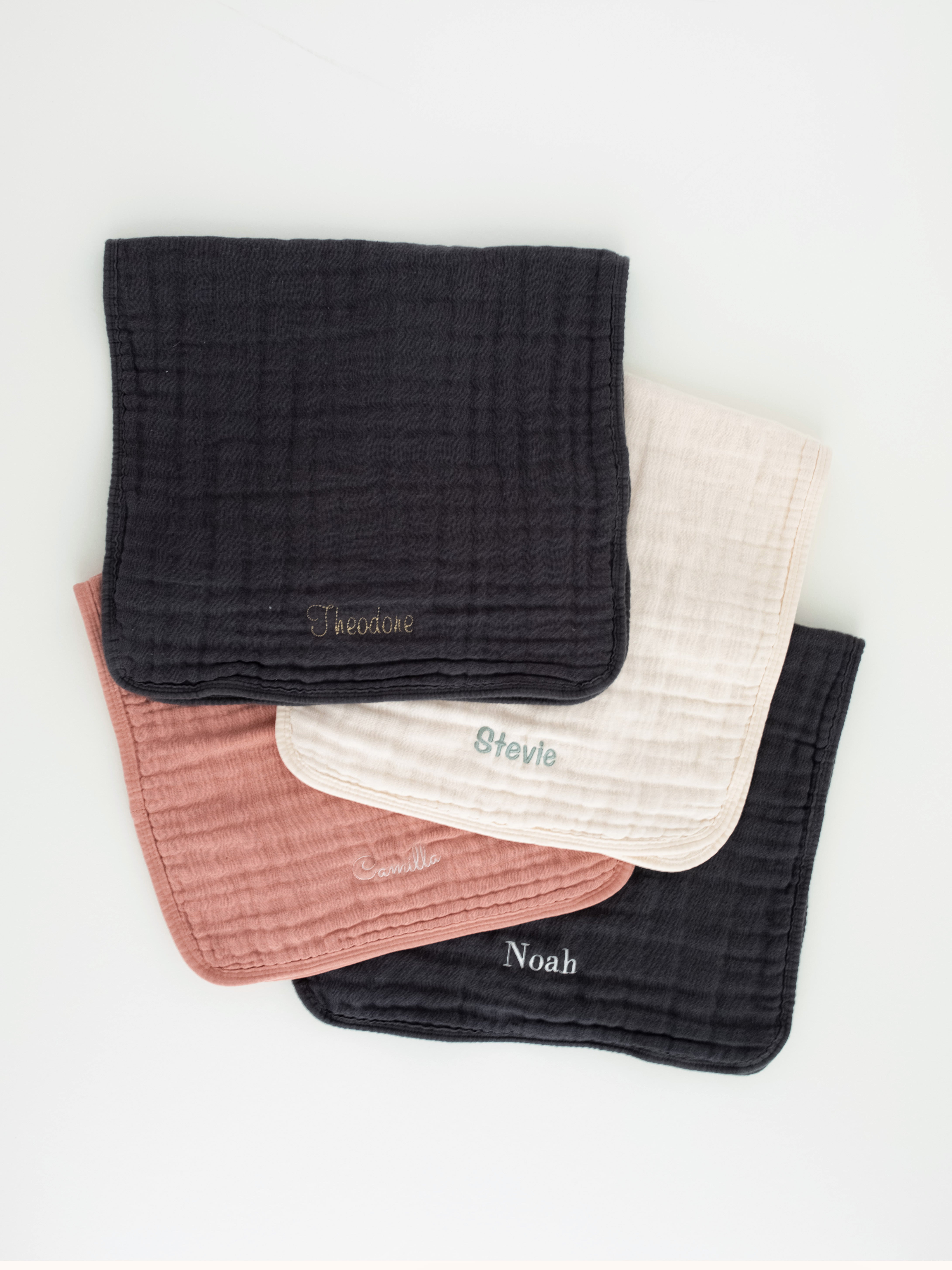 Cloud Muslin™ Burp Cloth 2 Pack - Charcoal