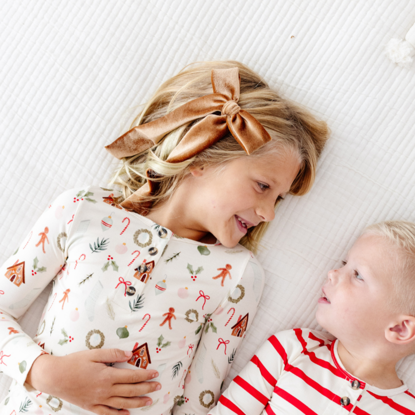 Velvet - Cinnamon Bow Sash Clip