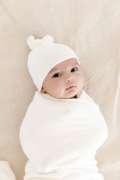 Drew Sweater Top Knot Hat