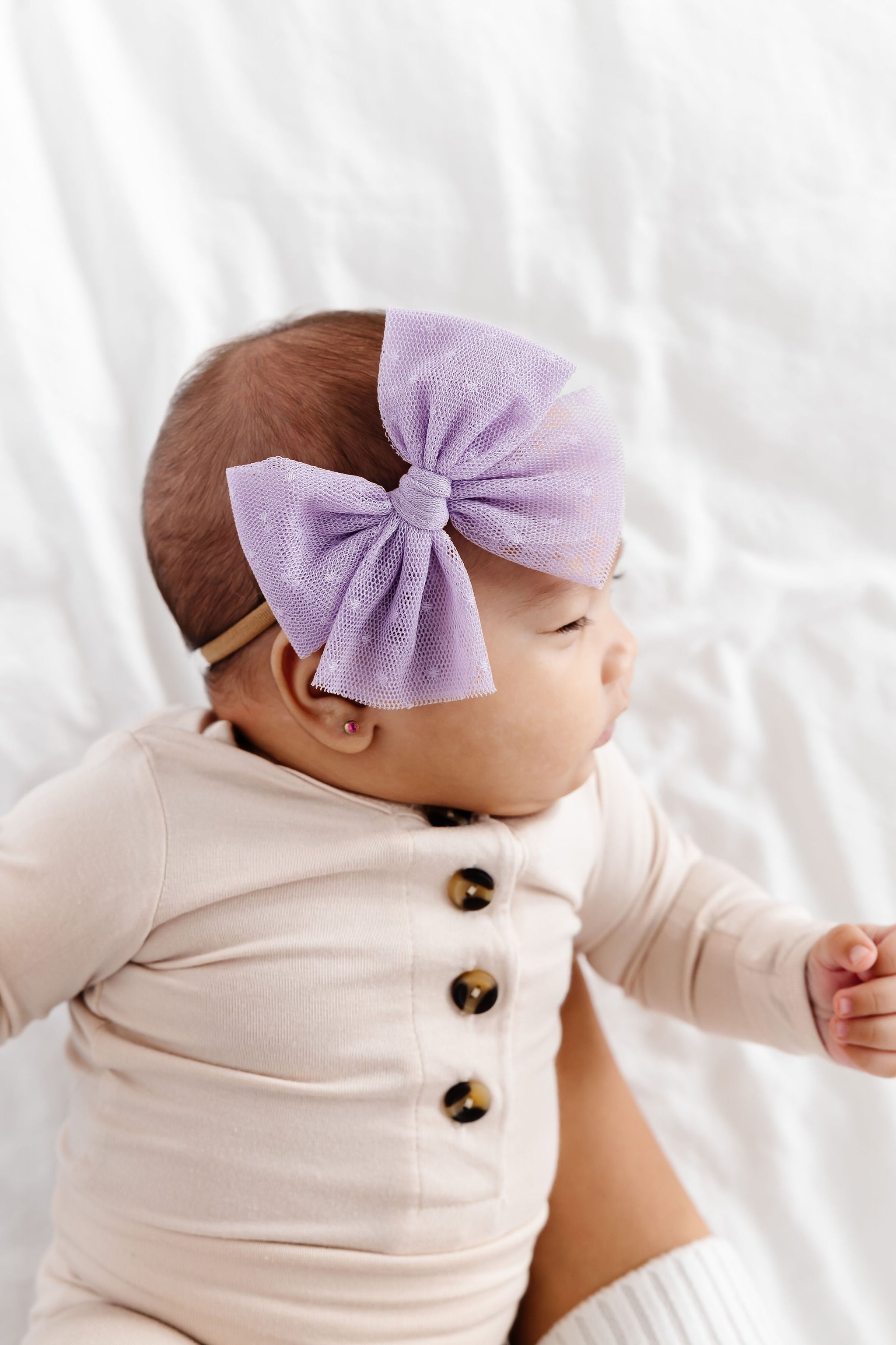 Tulle Bow 3 Pack: Periwinkle Dot