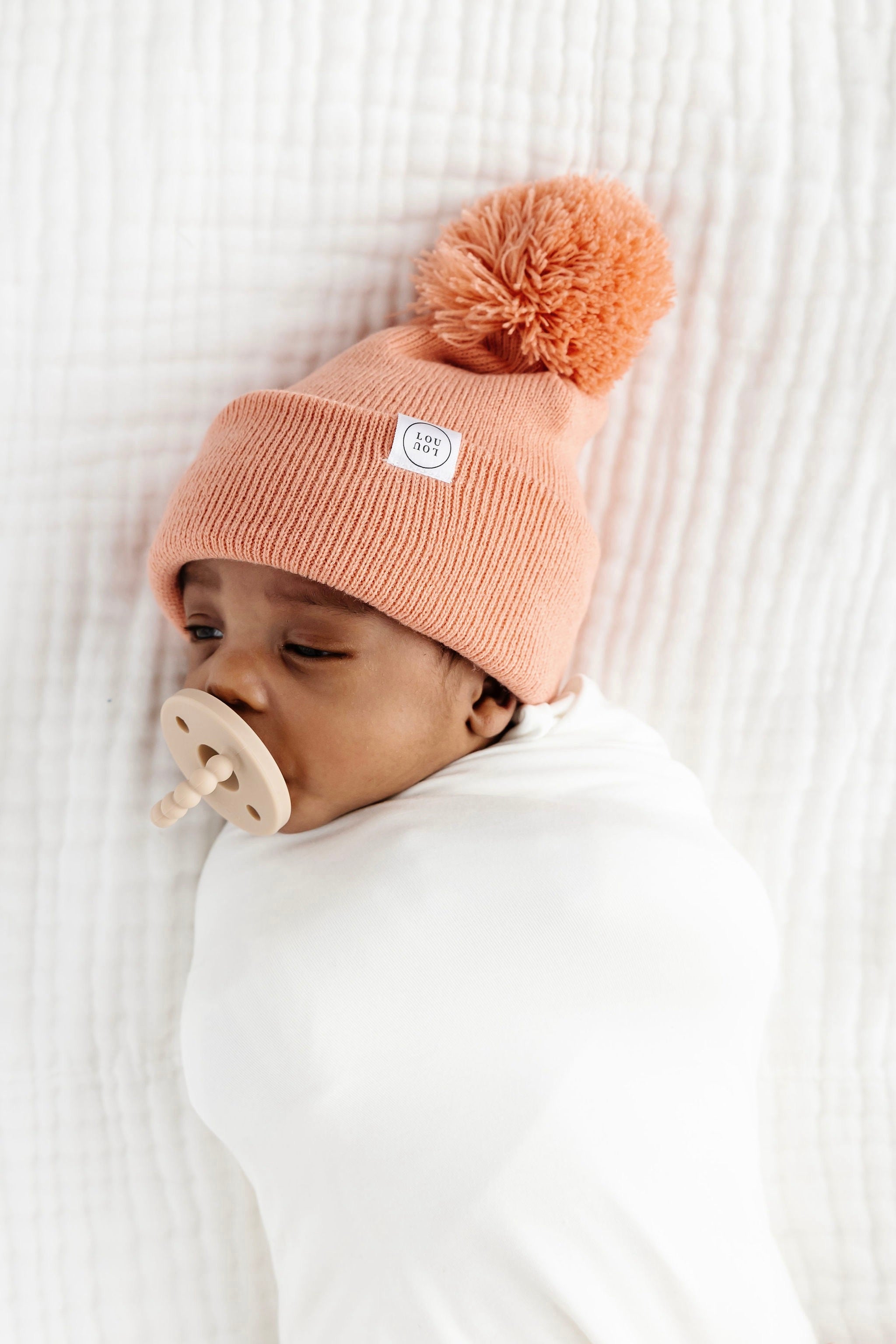 Beanie - Salmon Pink