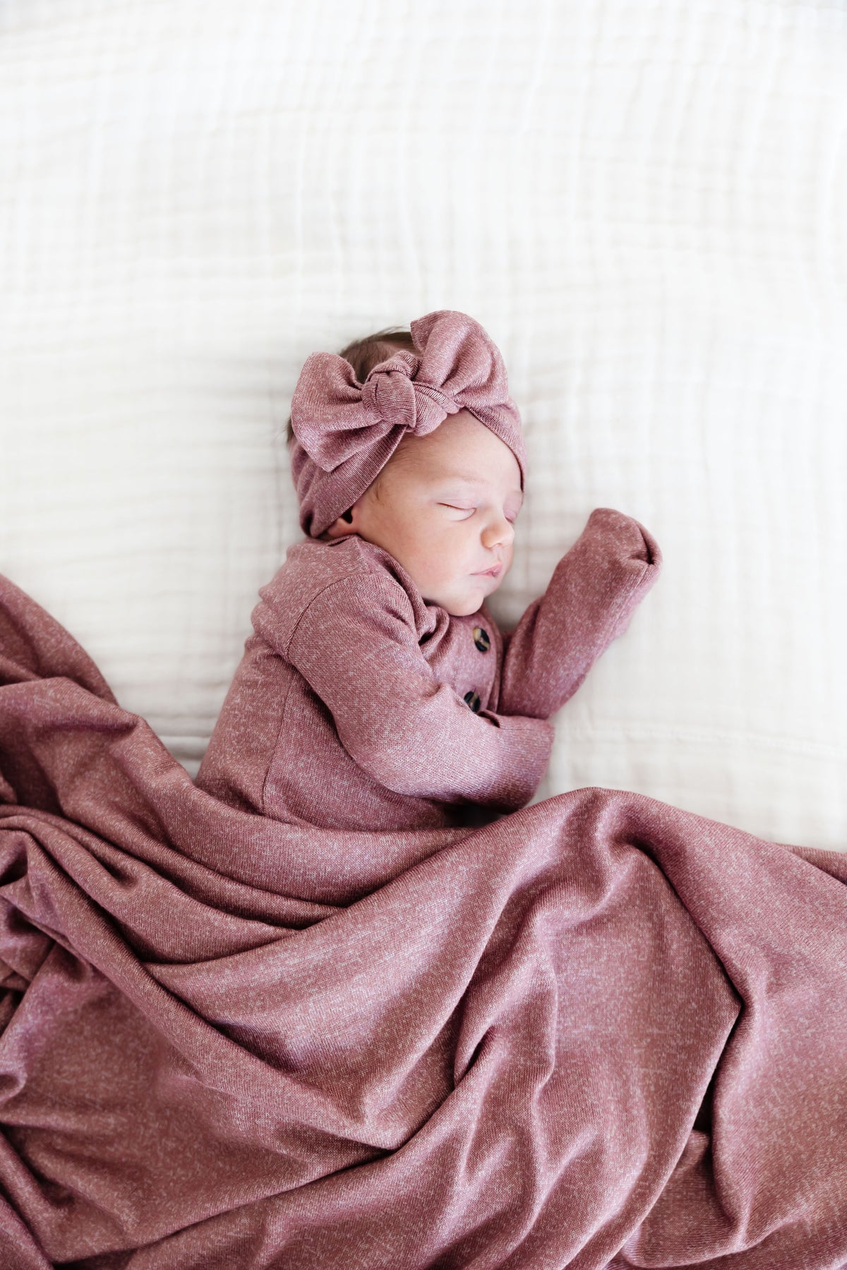 Elise Plush Knit Knotted Gown