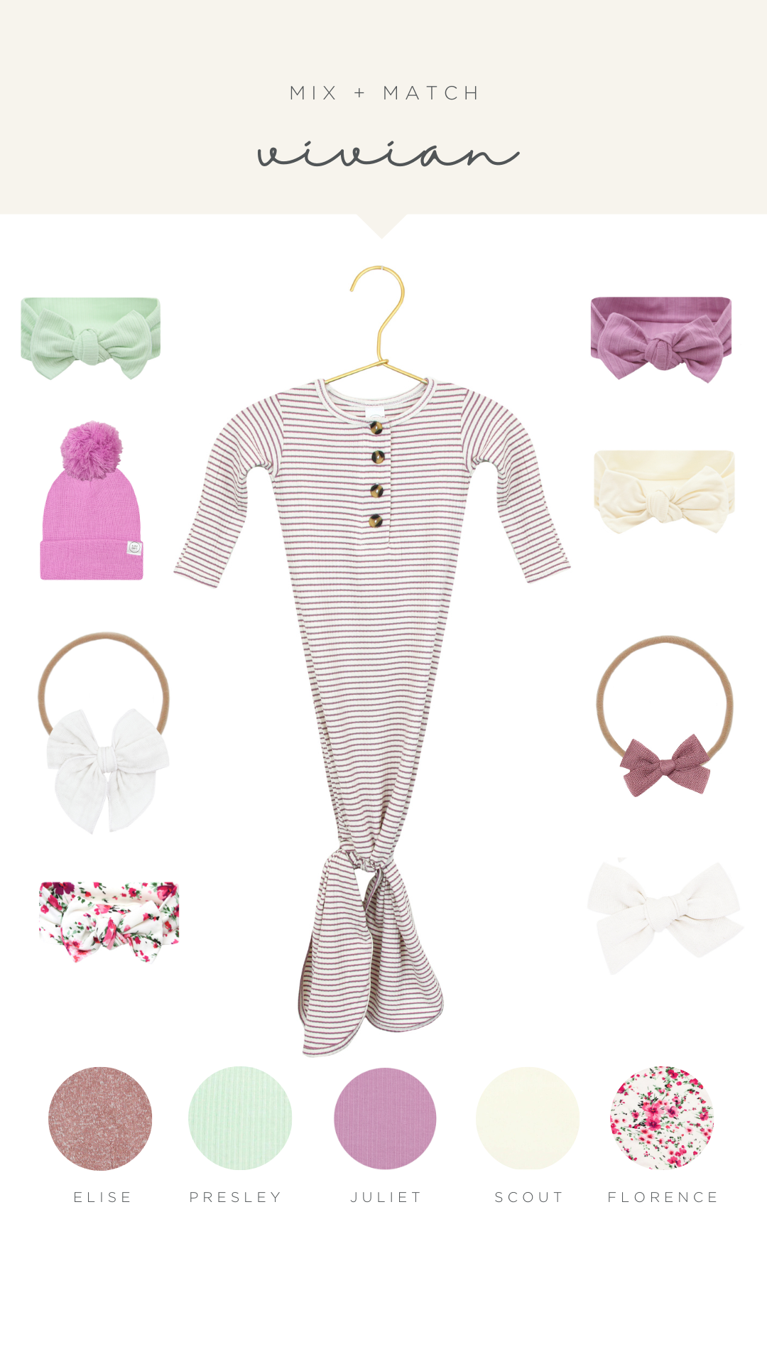 Vivian Ribbed Pixie Bonnet