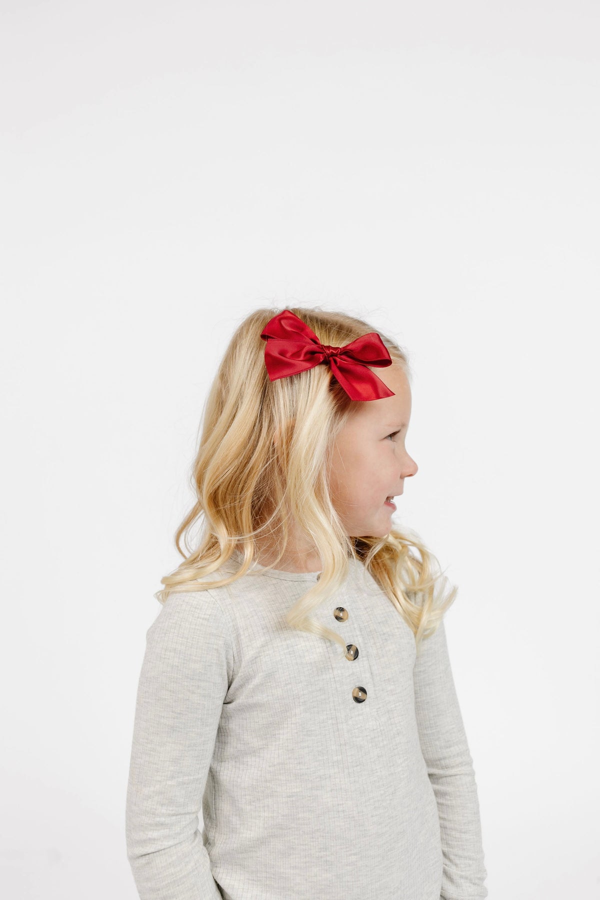 Satin Bow 3 Pack: Ruby