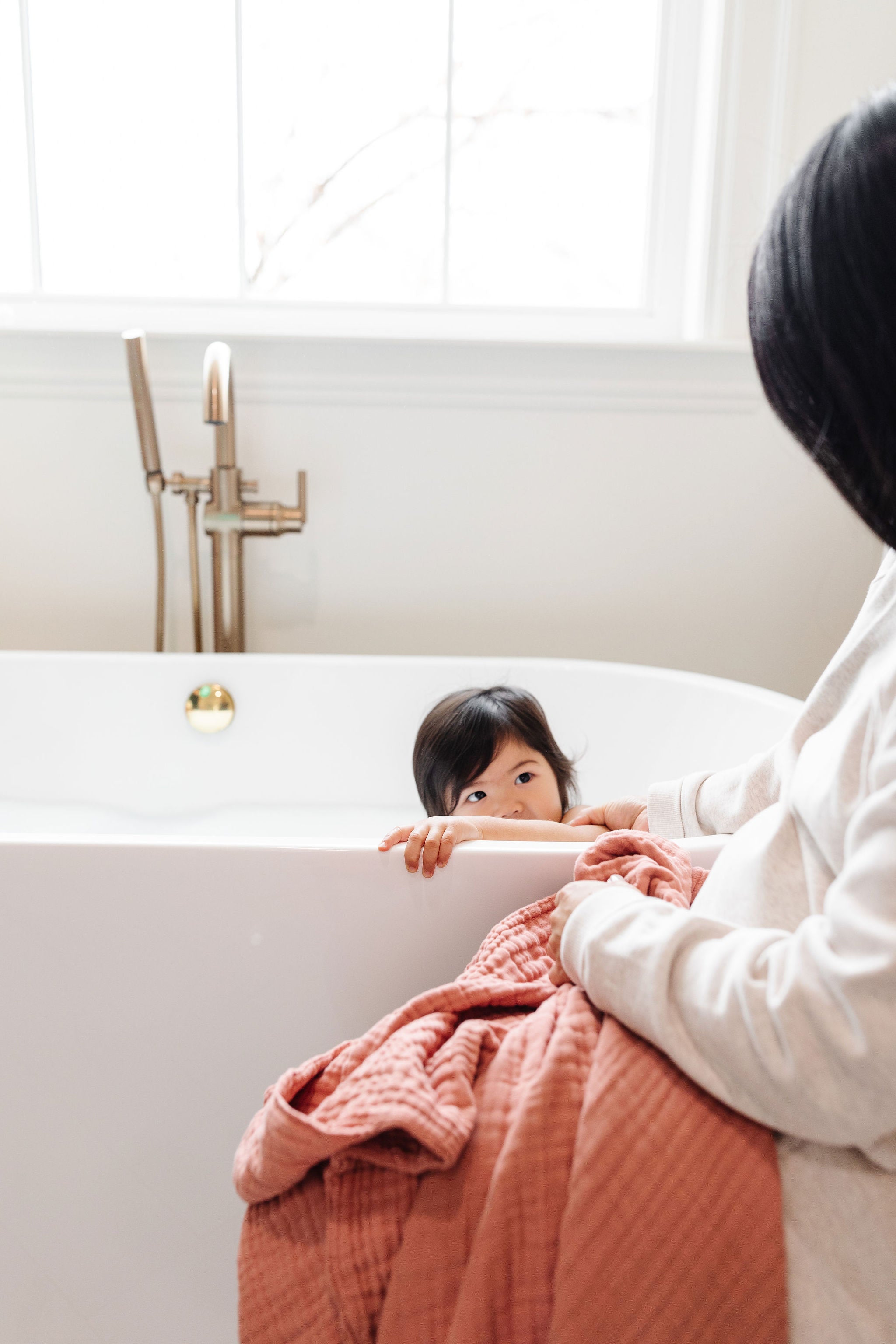 Bath - Toddler Hooded Towel - Rose