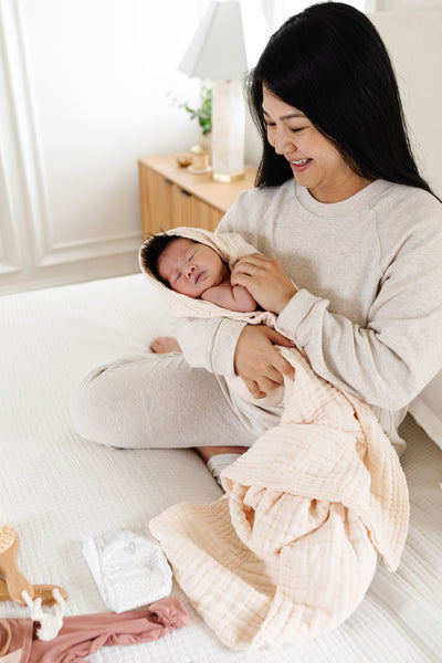 Bath - Infant Hooded Towel - Cream