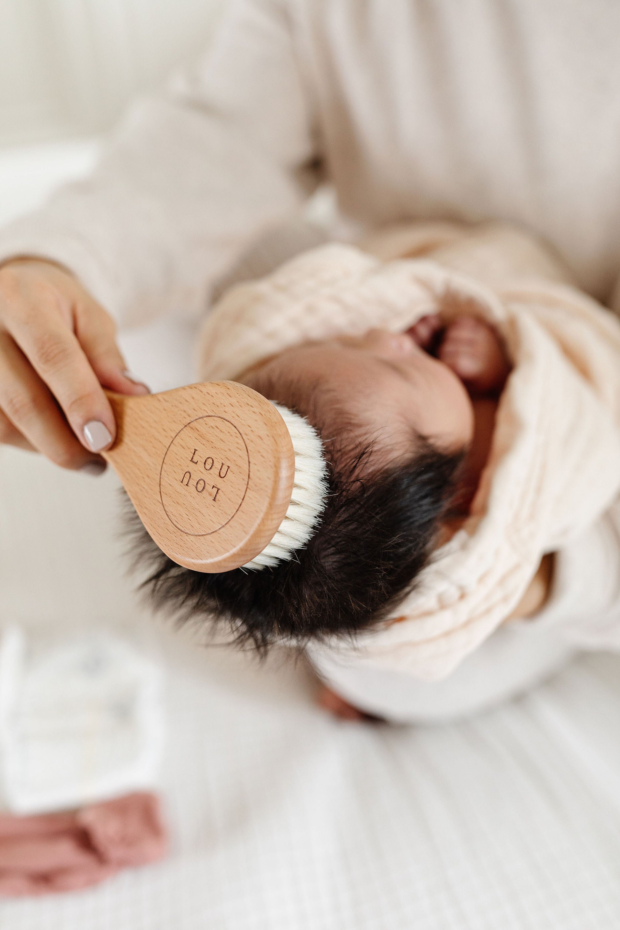 Bath - Infant Hooded Towel - Cream