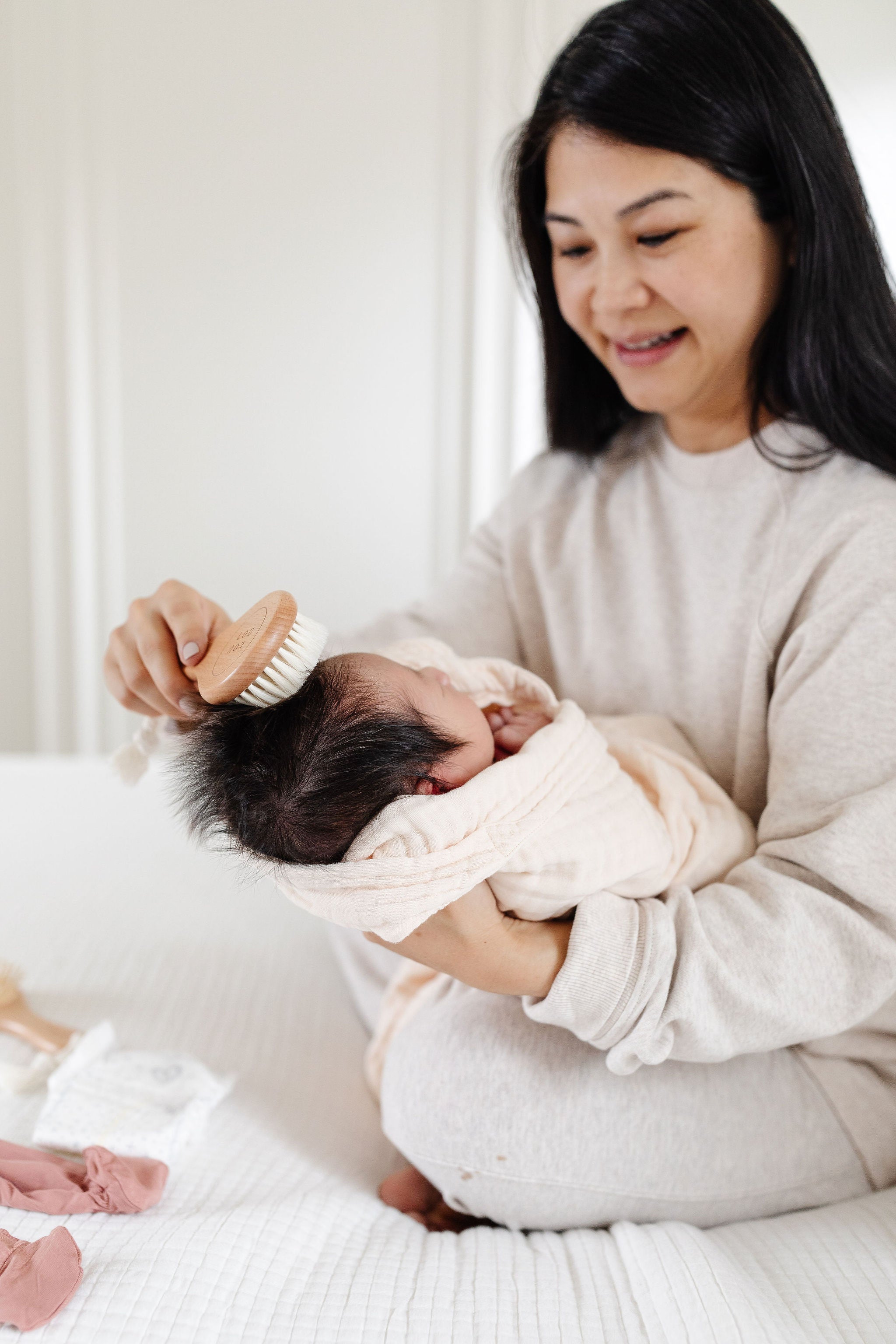 Bath - Infant Hooded Towel - Cream