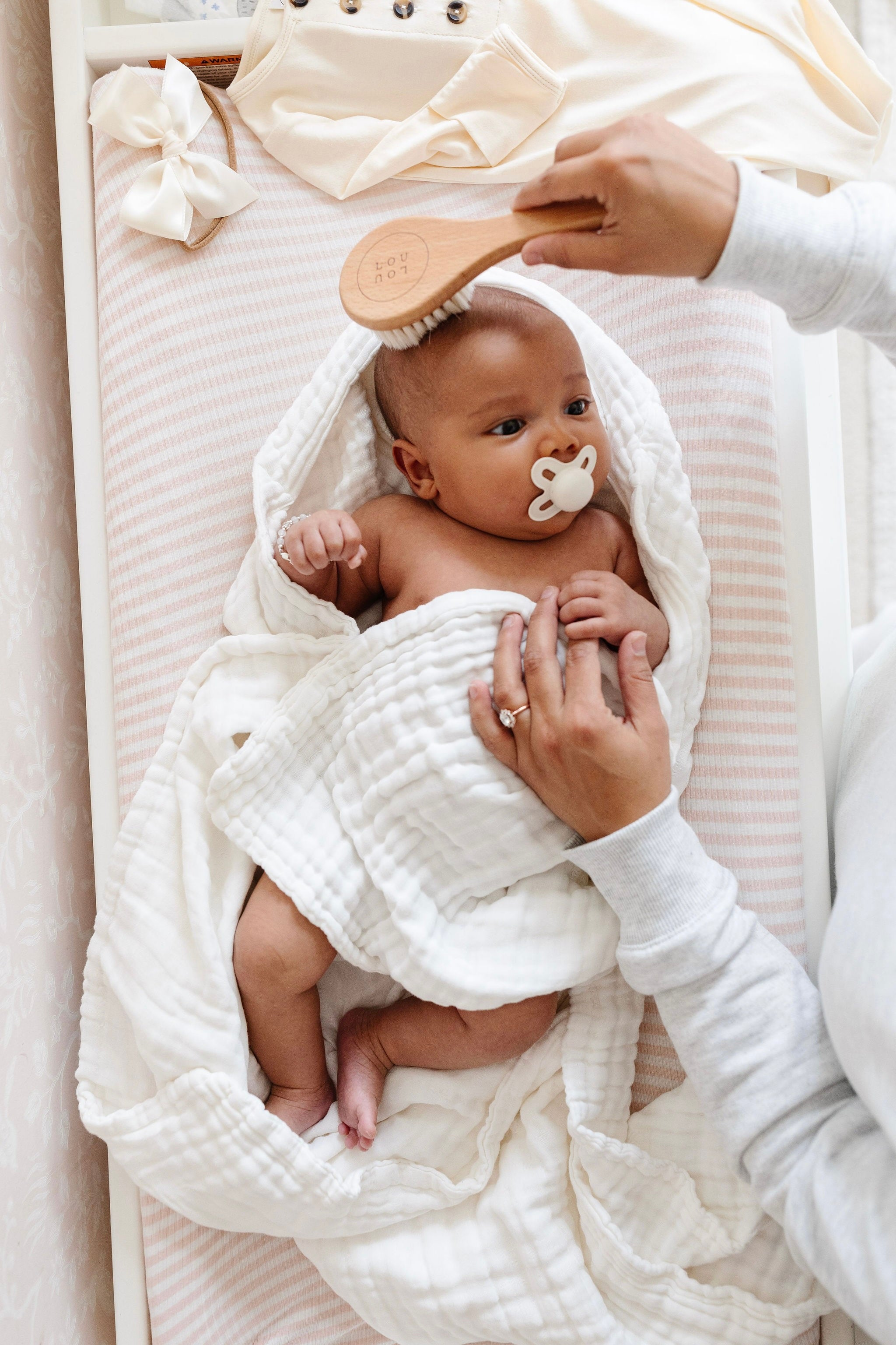 Bath - Infant Hooded Towel - White