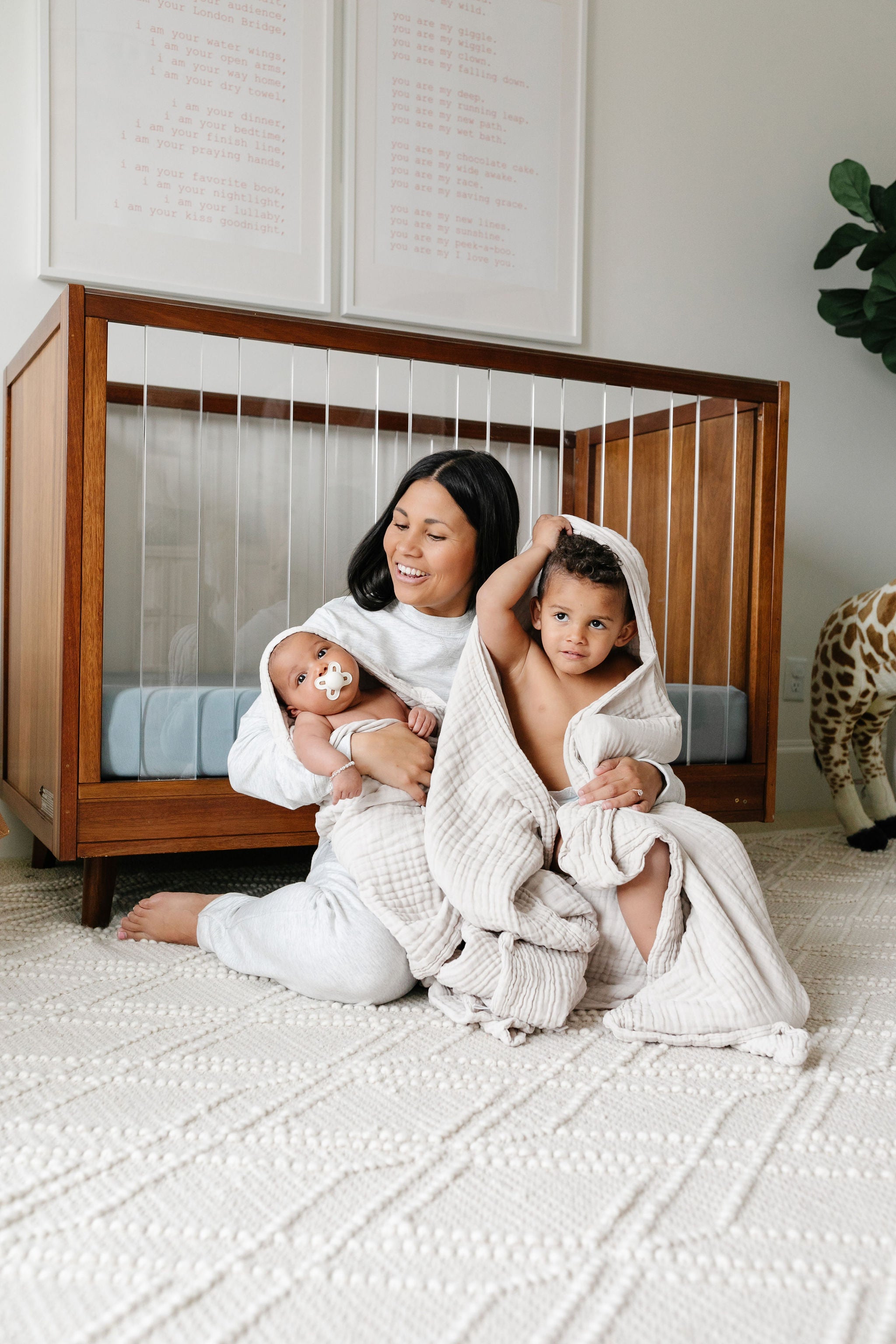 Bath - Toddler Hooded Towel - Grey