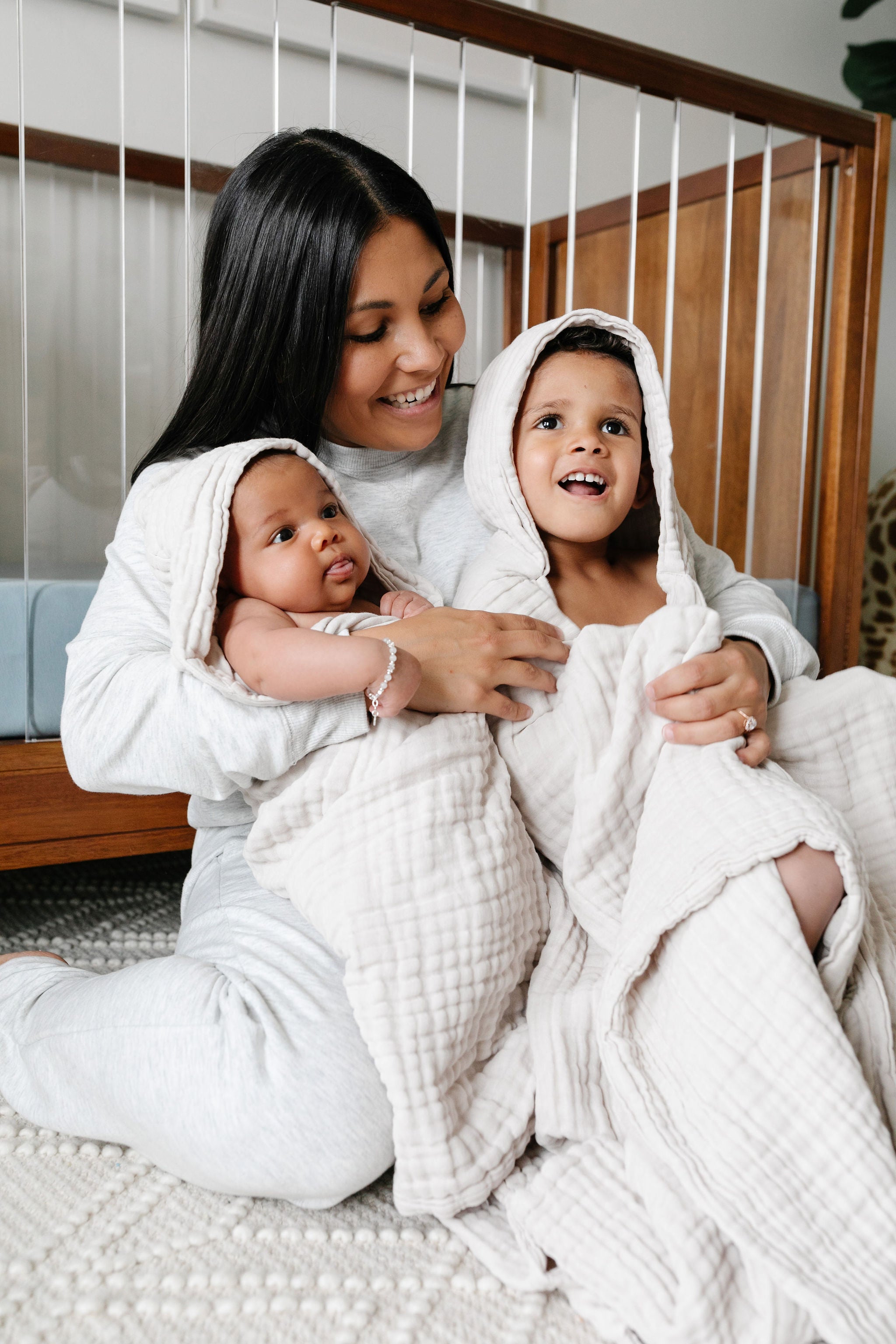 Bath - Toddler Hooded Towel - Grey