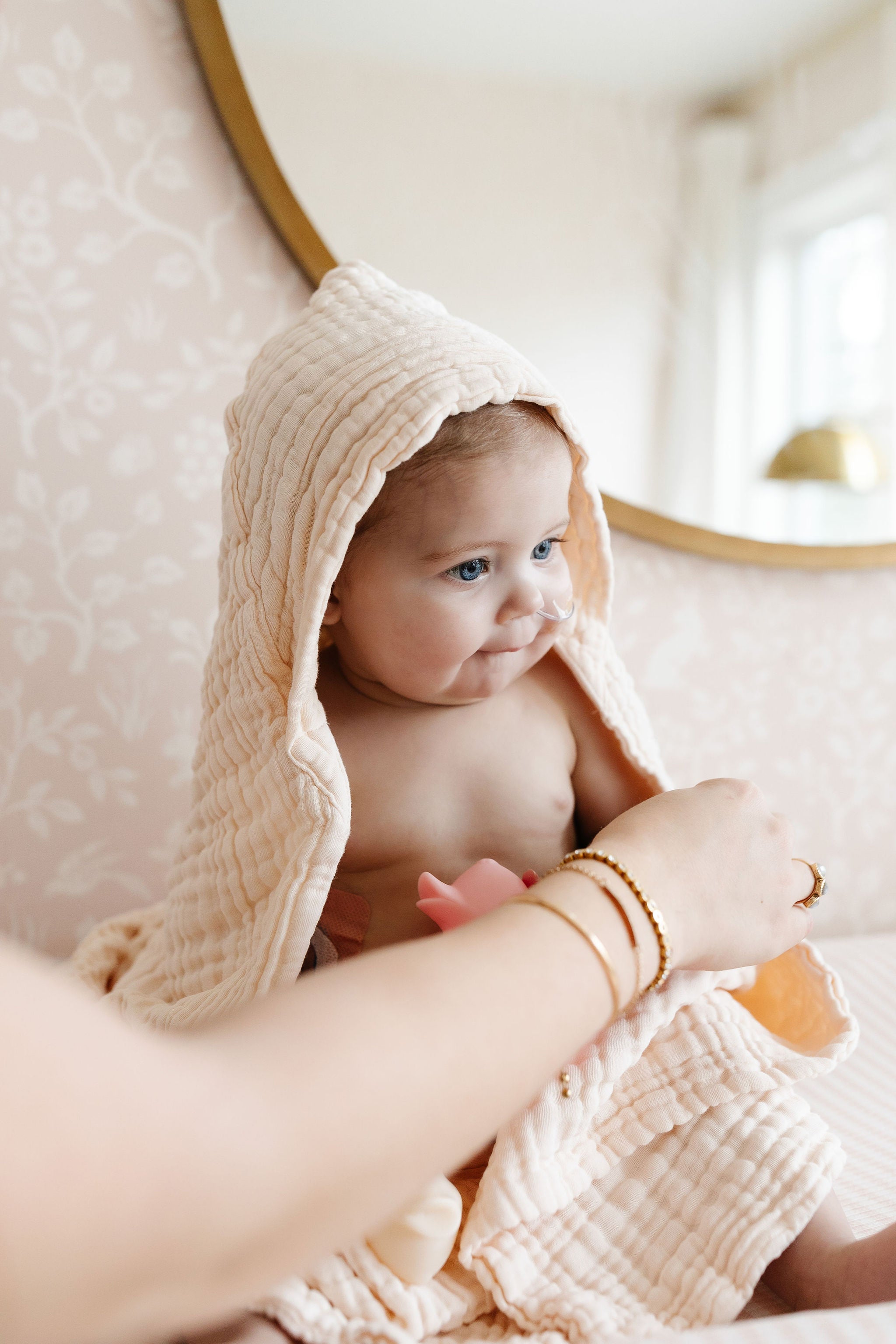 Bath - Infant Hooded Towel - Cream