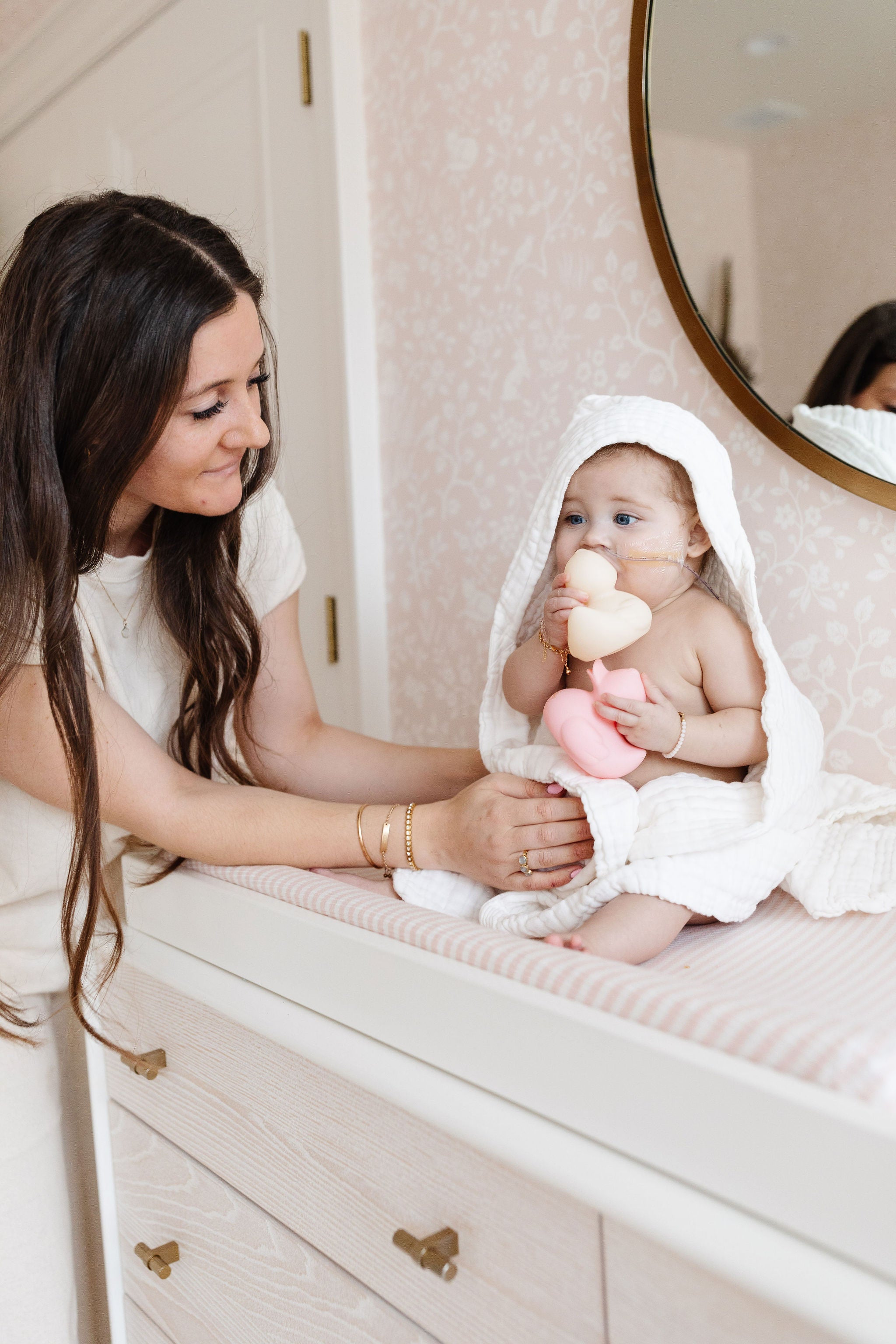 Bath - Infant Hooded Towel - White