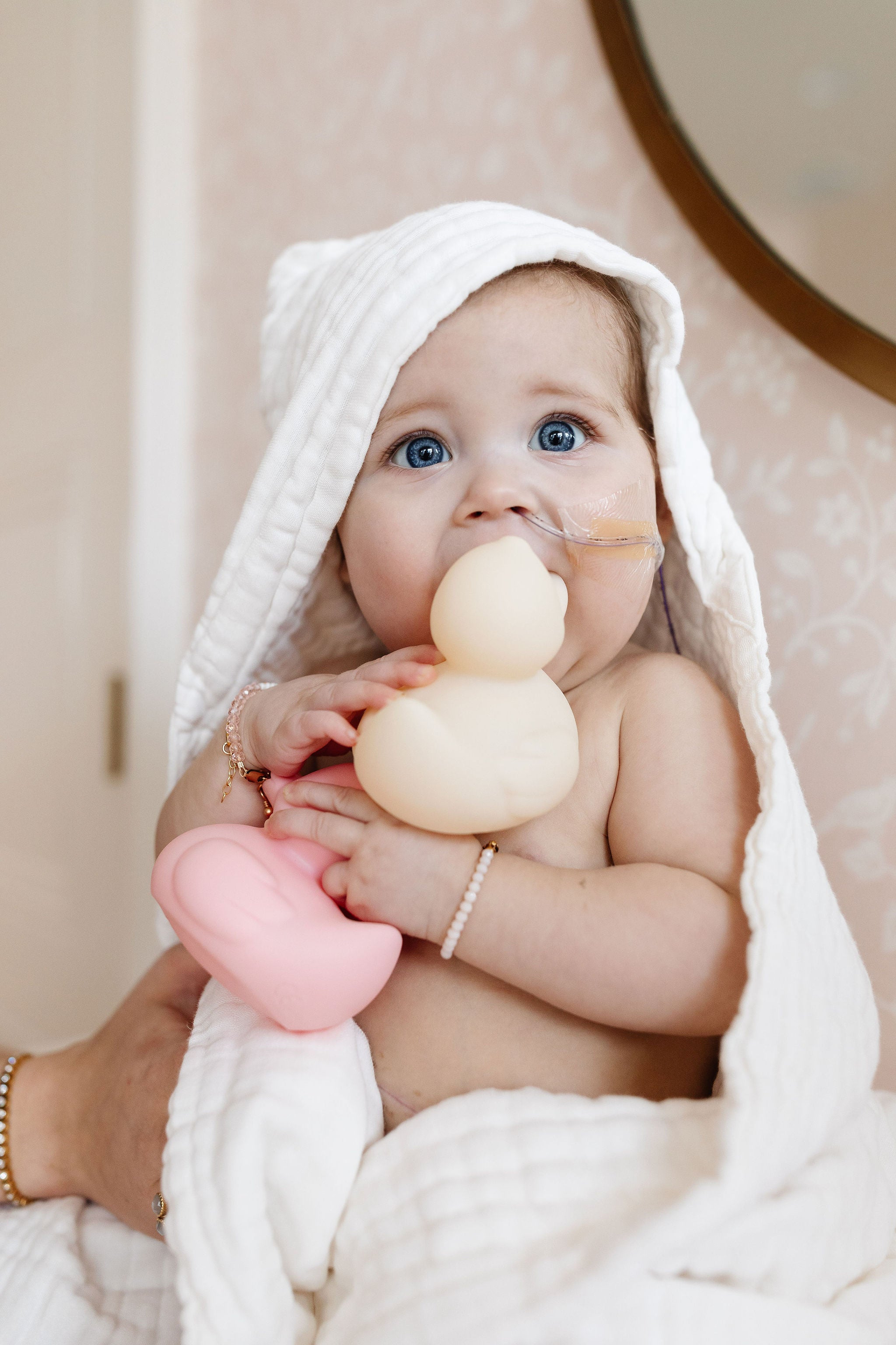 Bath - Infant Hooded Towel - White