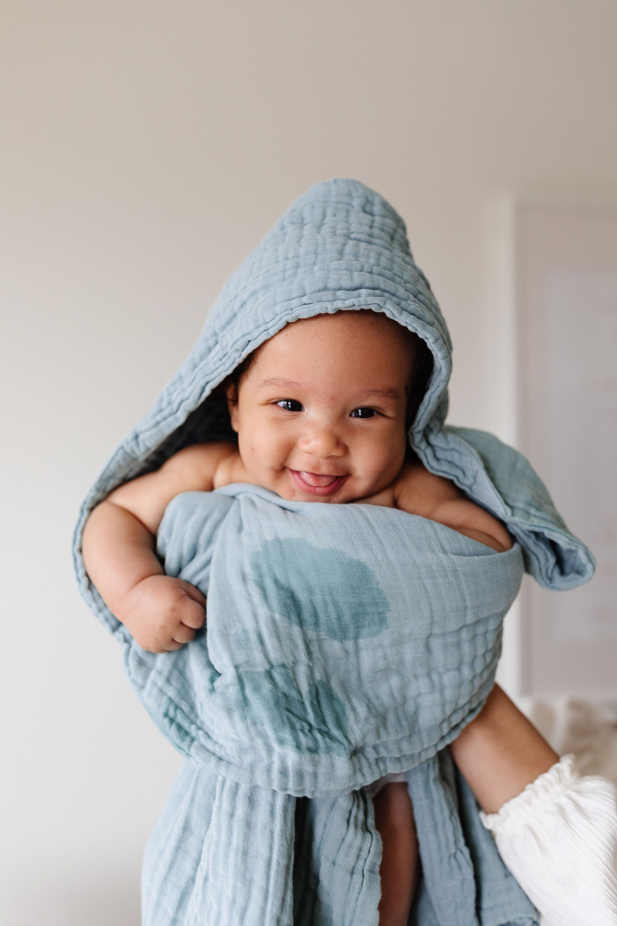 Bath - Infant Hooded Towel - Steel