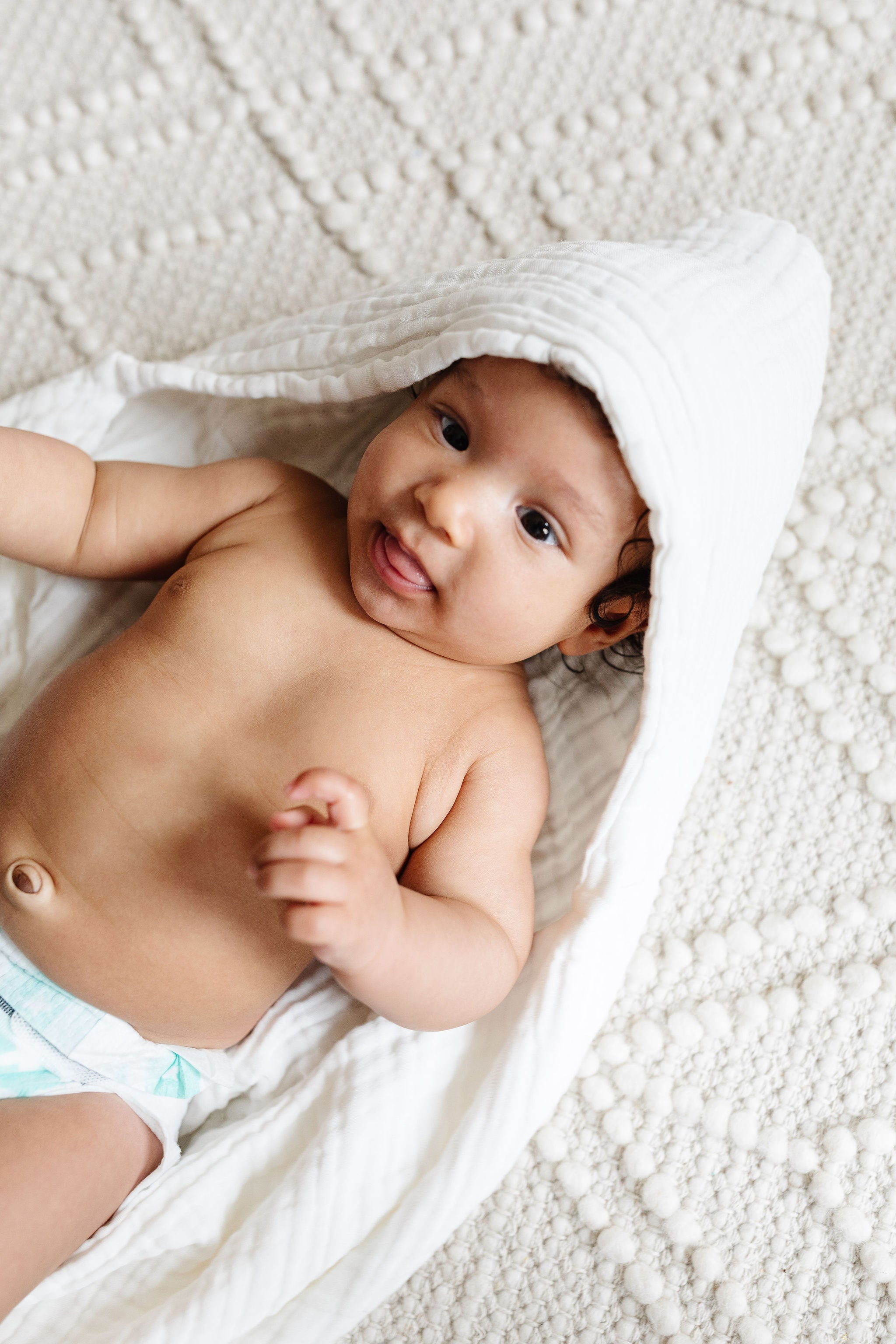 Bath - Infant Hooded Towel - White