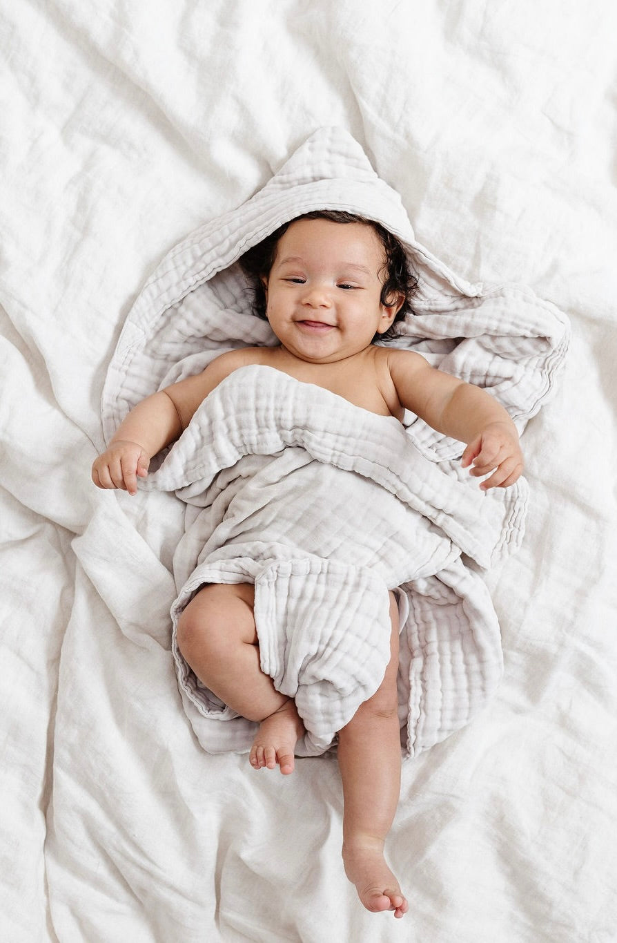 Bath - Infant Hooded Towel - Grey