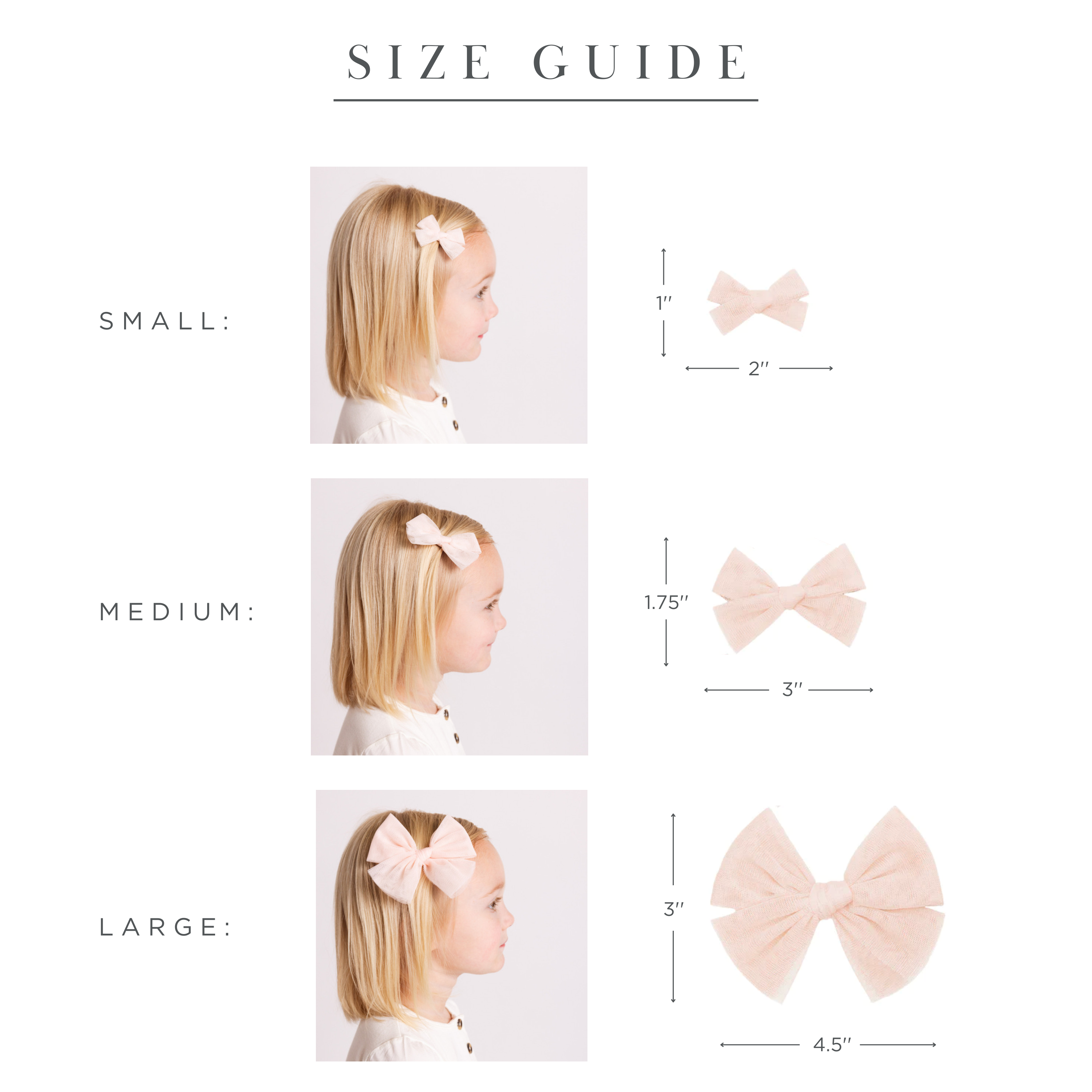 Tulle Bow 3 Pack: Iris Clips