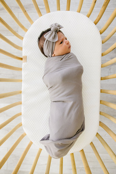 Beau Ribbed Swaddle Blanket