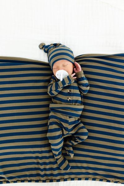 Rome Ribbed Newborn Hat Bundle (Top + Bottom)