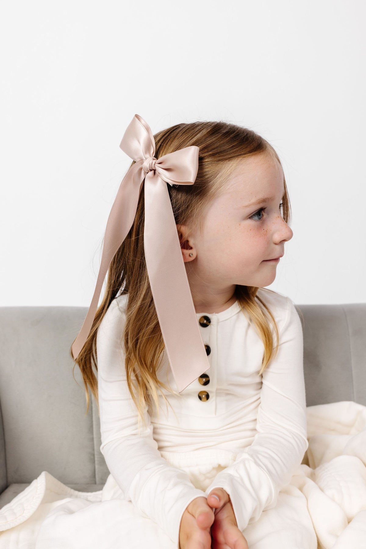 Satin Bow 3 Pack: Primrose Sash Clips