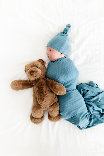 Duke Ribbed Swaddle Blanket