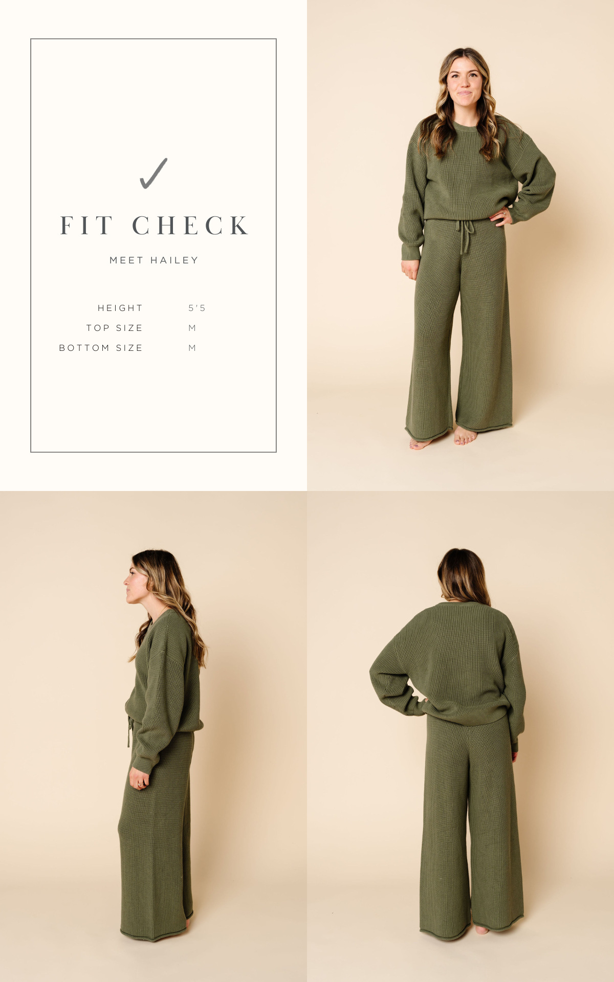 Knit Women's Chunky Sweater - Olive