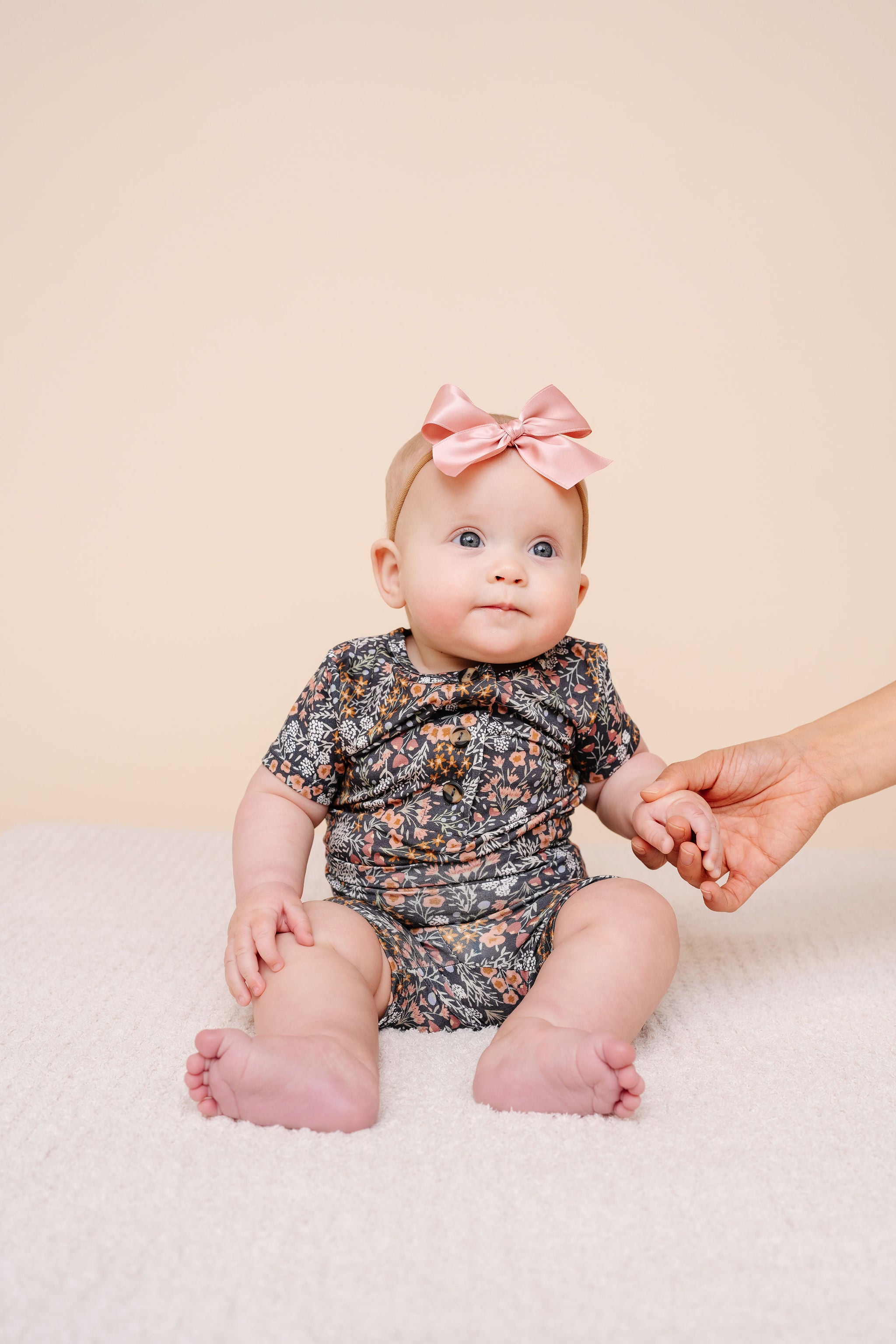 Satin Bow - French Pink Headband
