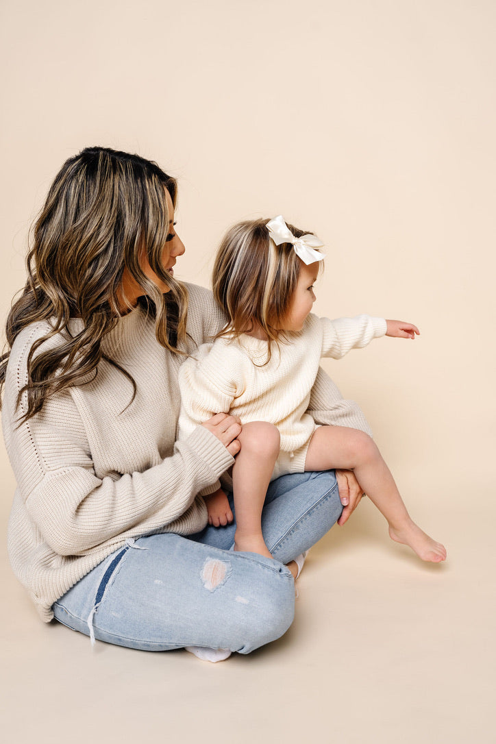 Knit Chunky Sweater - Ivory