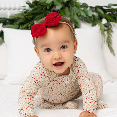 Tulle Bow - Red Dot Headband