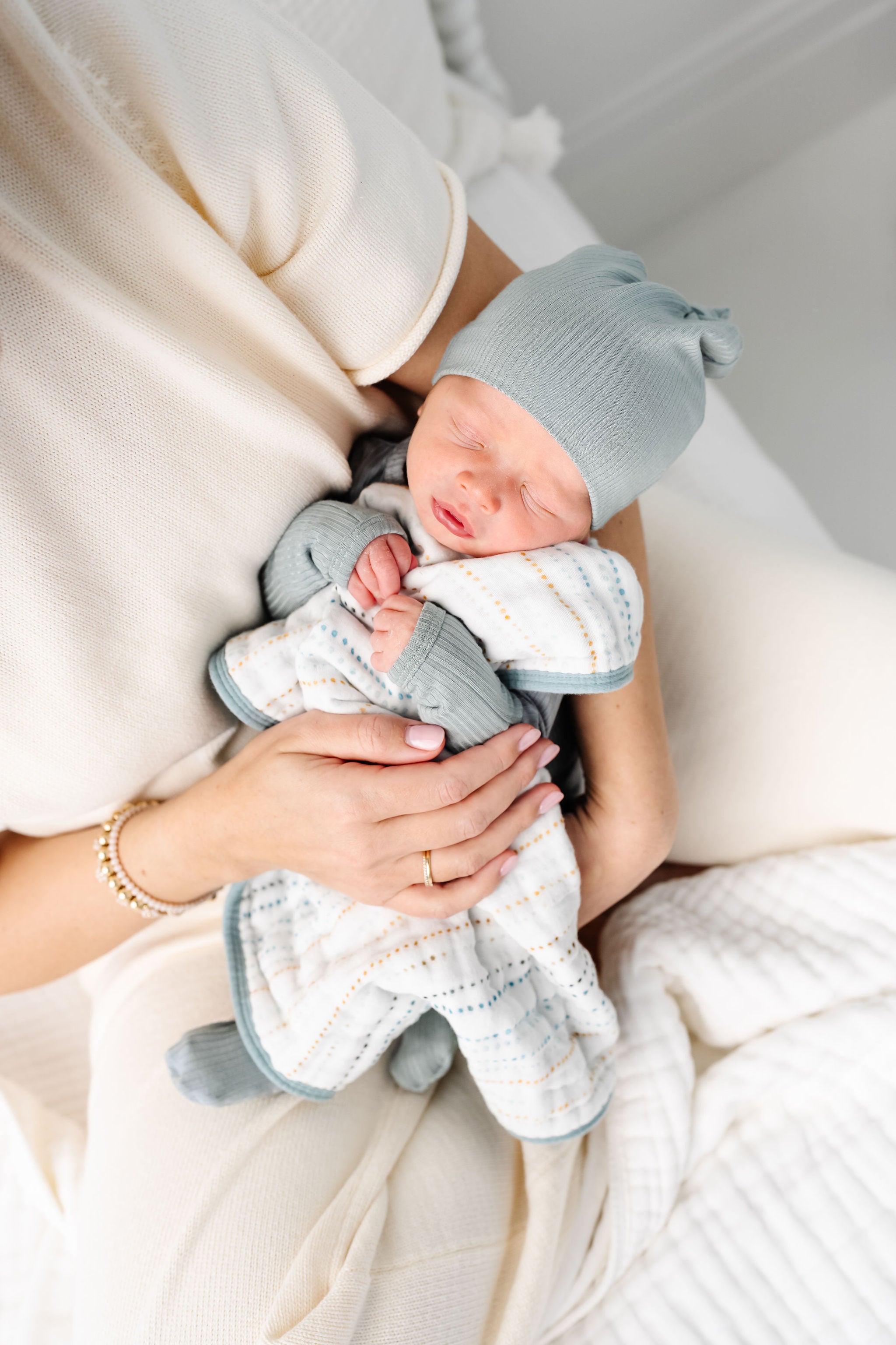 Cloud Muslin™ Burp Cloth 2 Pack - Conrad/Steel