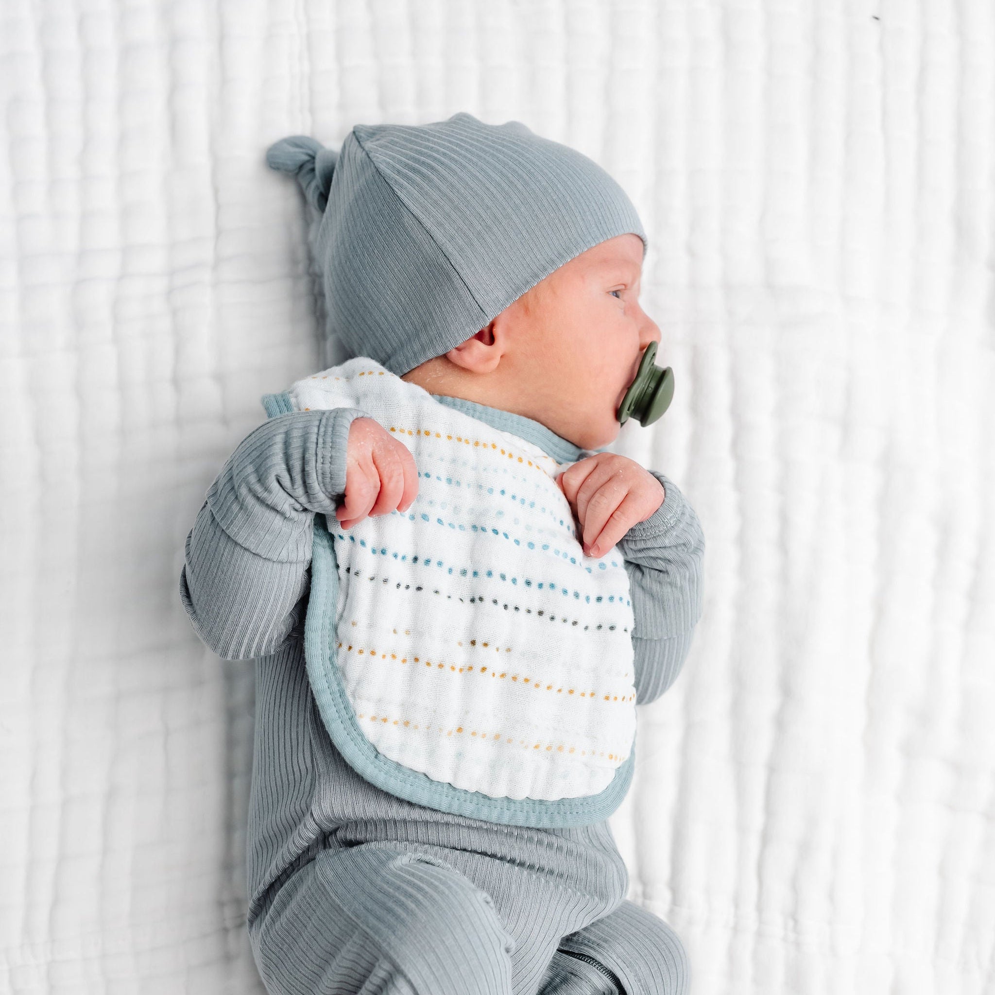 Cloud Muslin™ Bib 2 Pack - Conrad/Steel