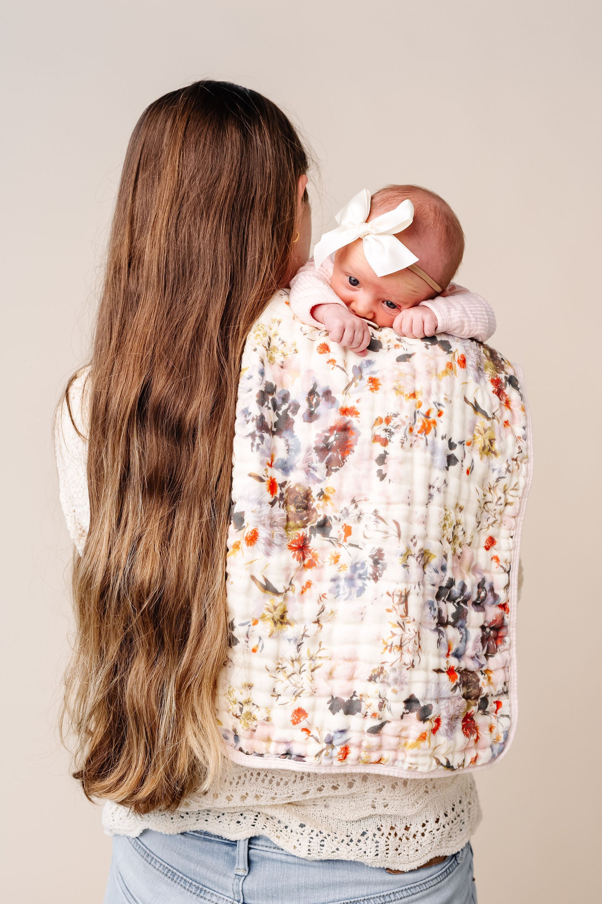 Cloud Muslin™ Burp Cloth 2 Pack - Nellie/Blush