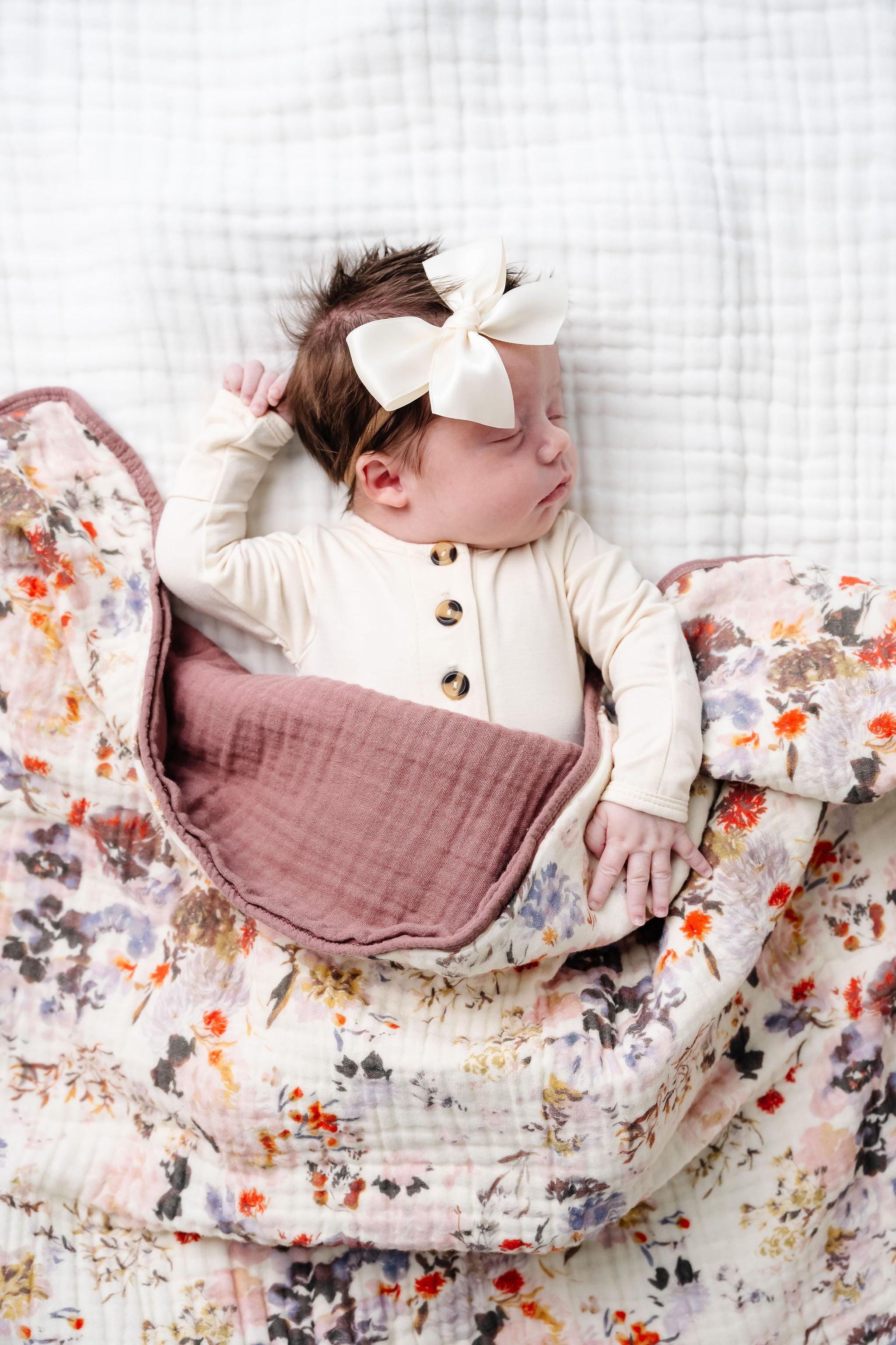Satin Bow - Cream