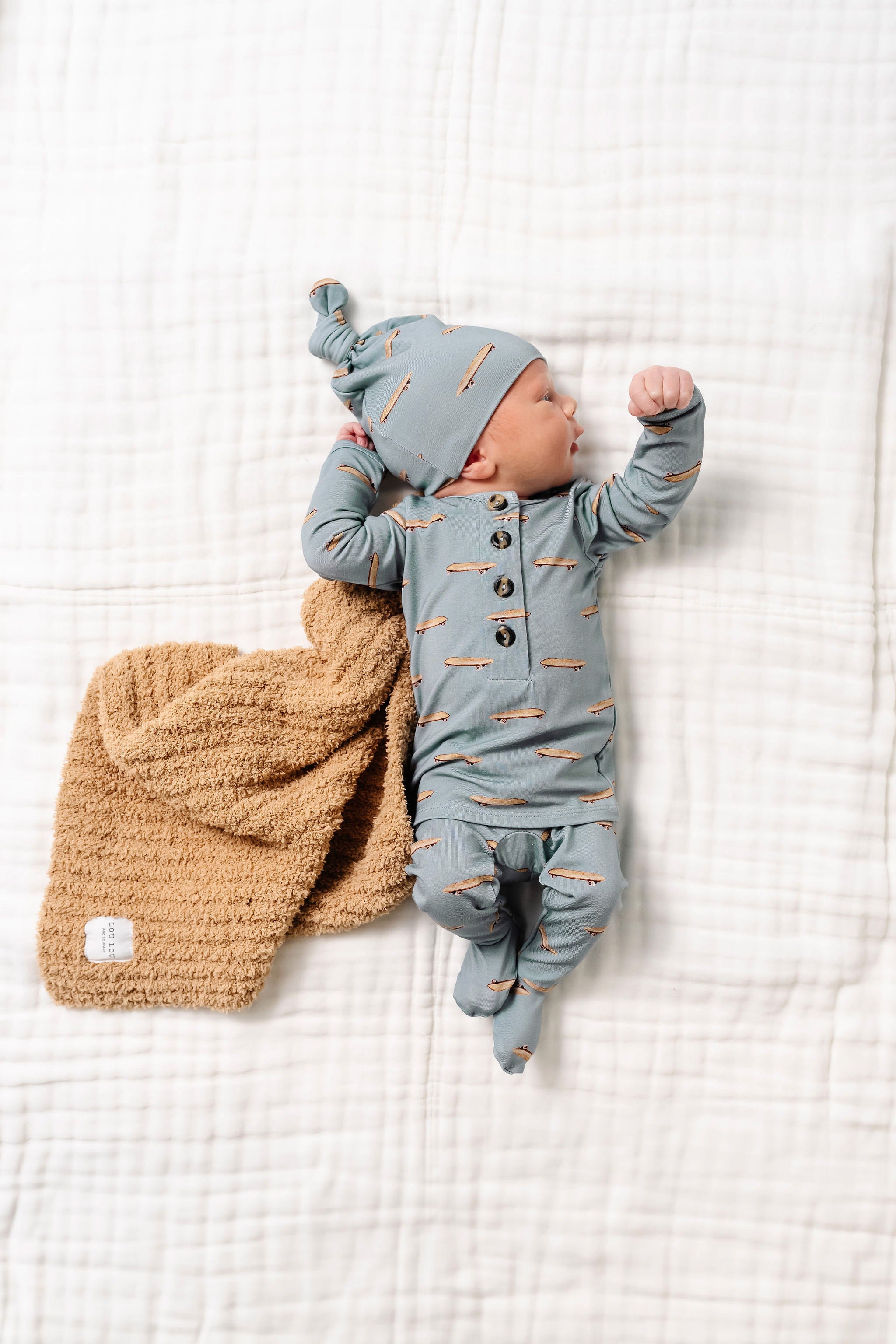 Chenille Blanket - Tan - Mini/Lovey