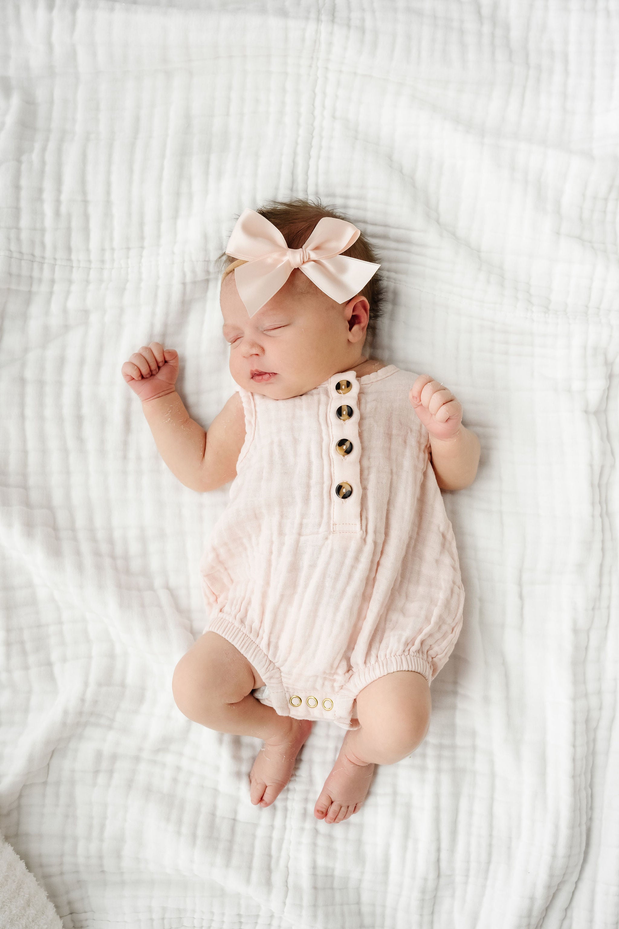 Cloud Muslin™ Bubble Romper - Blush