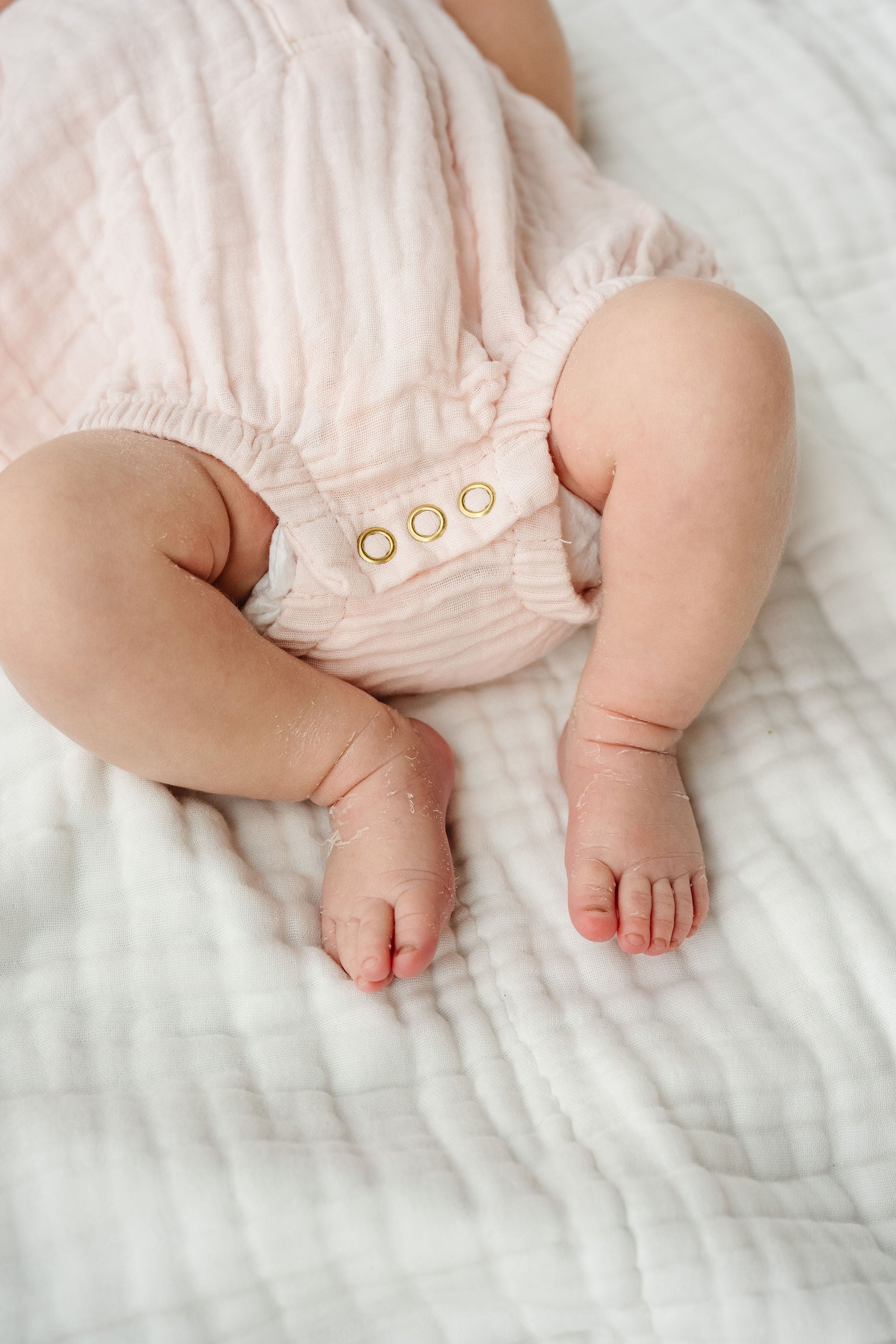 Cloud Muslin™ Bubble Romper - Blush