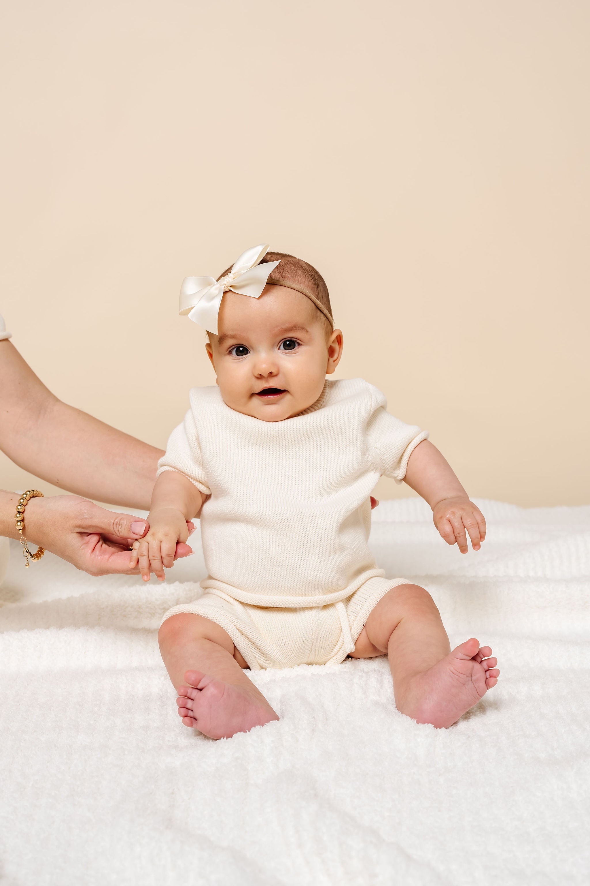 Knit Short Sleeve Tee - Ivory