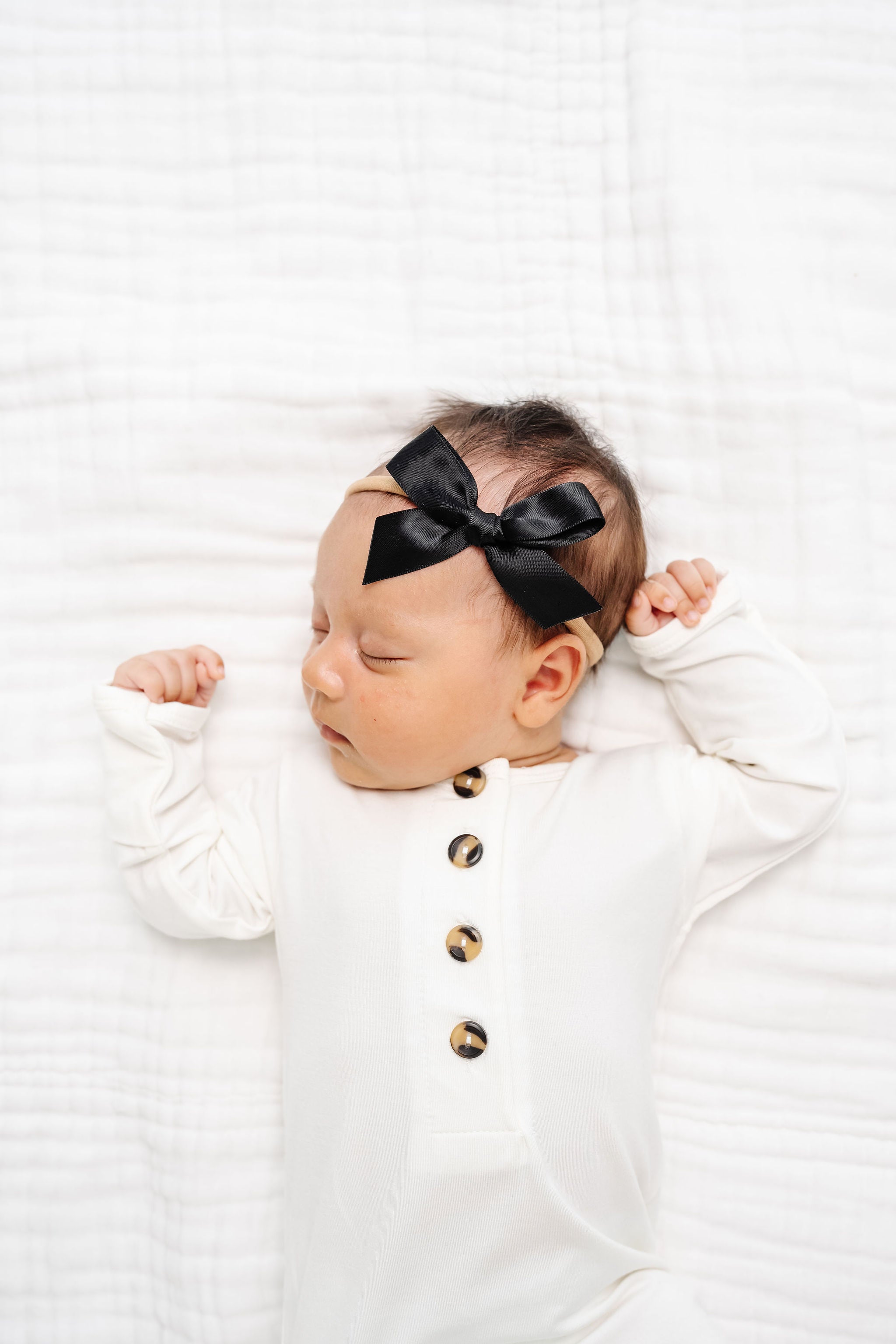 Satin Bow 3 Pack: Chocolate Headbands