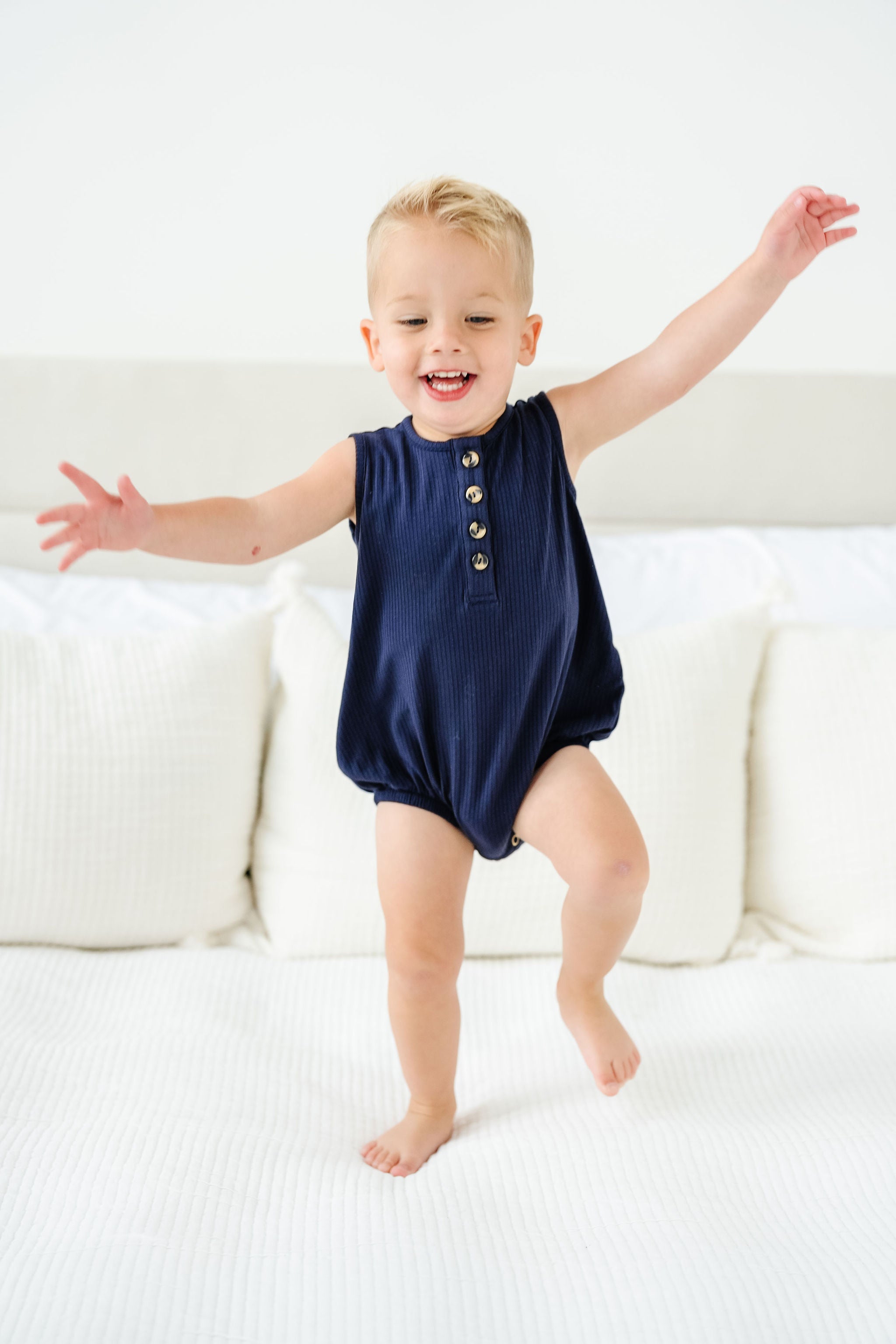 Hayden Ribbed Bubble Romper
