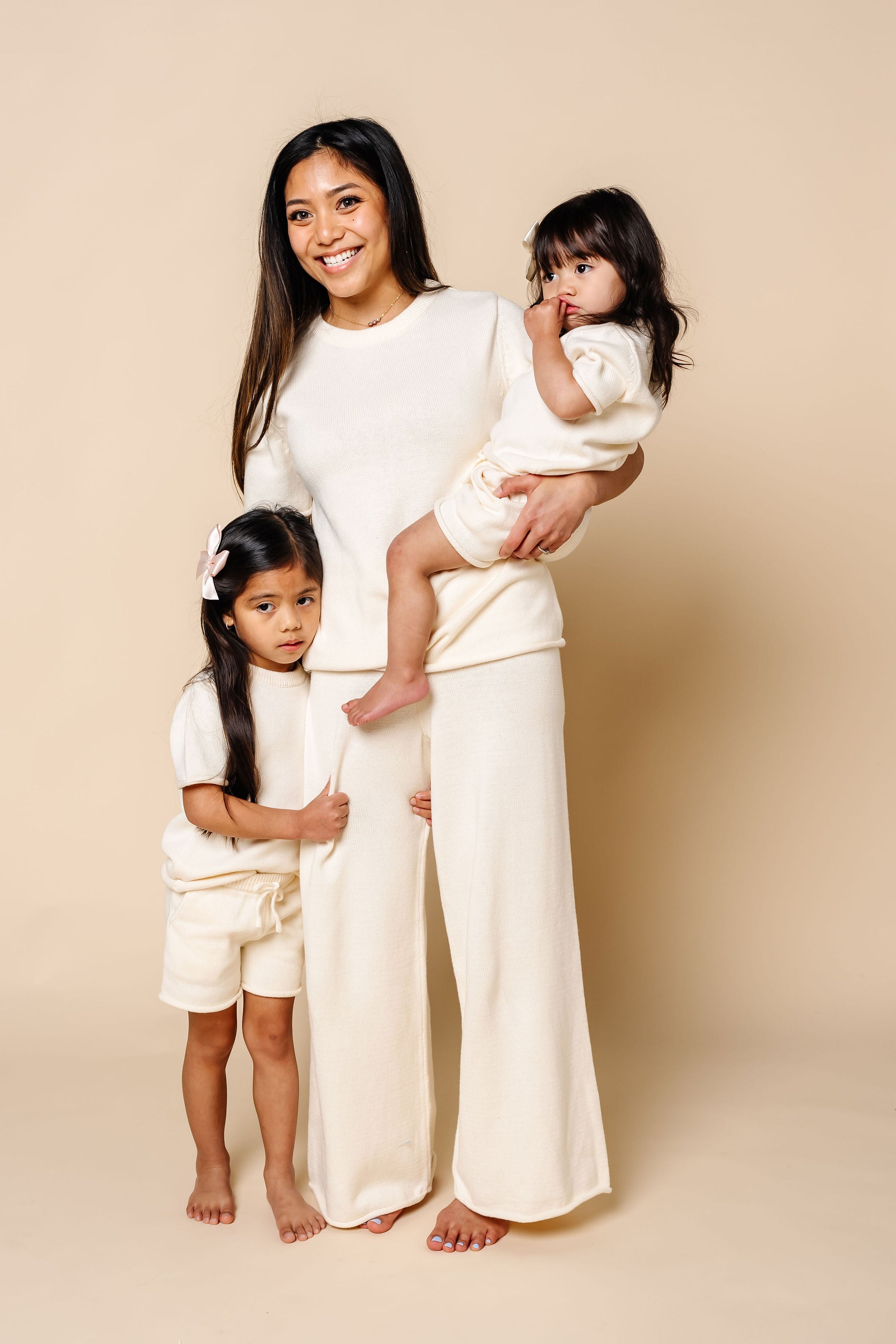 Knit Short Sleeve Tee - Ivory